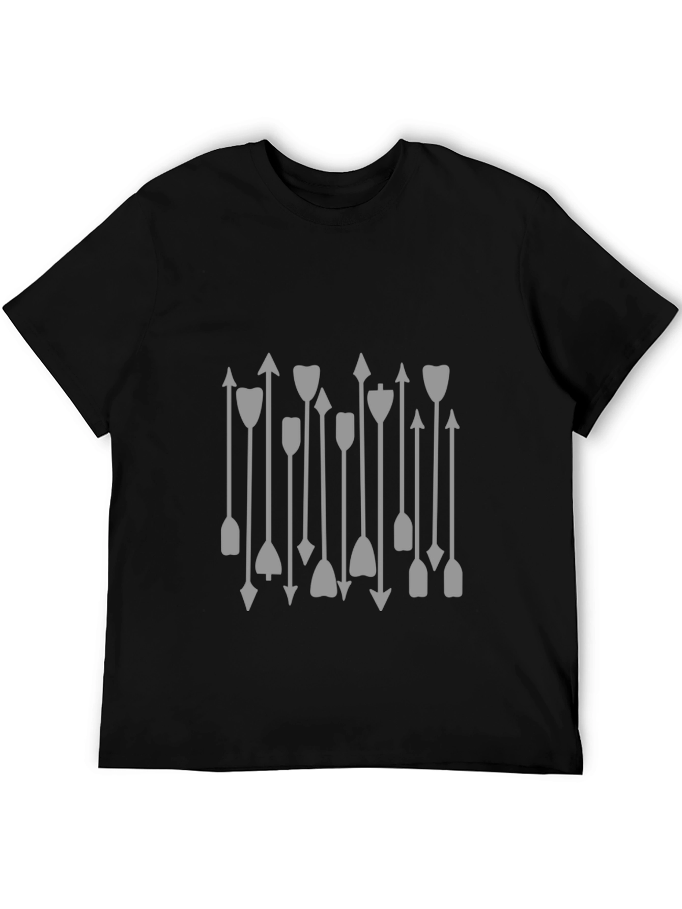 Arrow Graphic Print Black T-Shirt