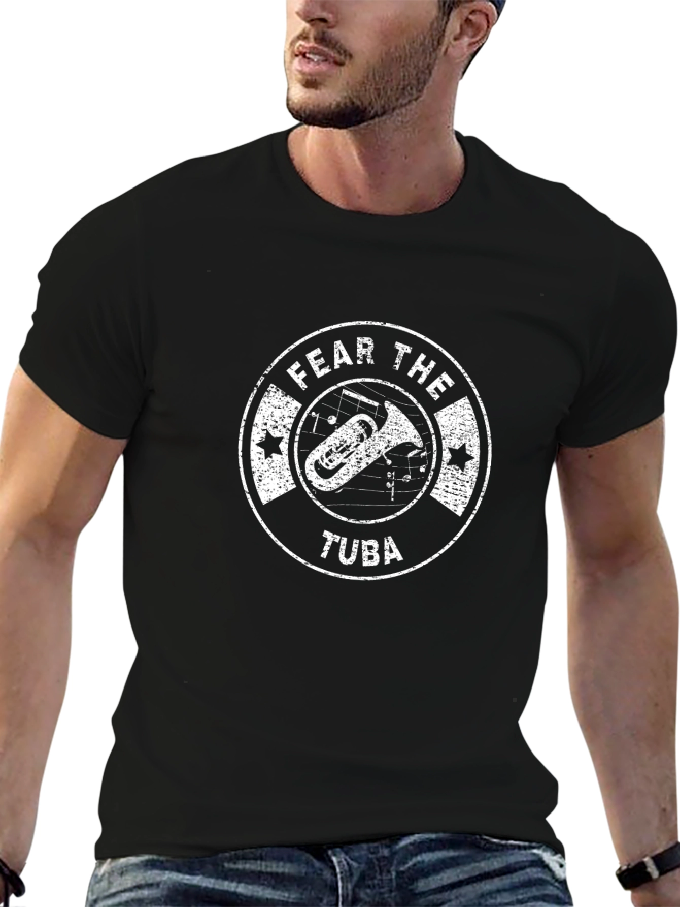 Fear The Tuba Black T-Shirt