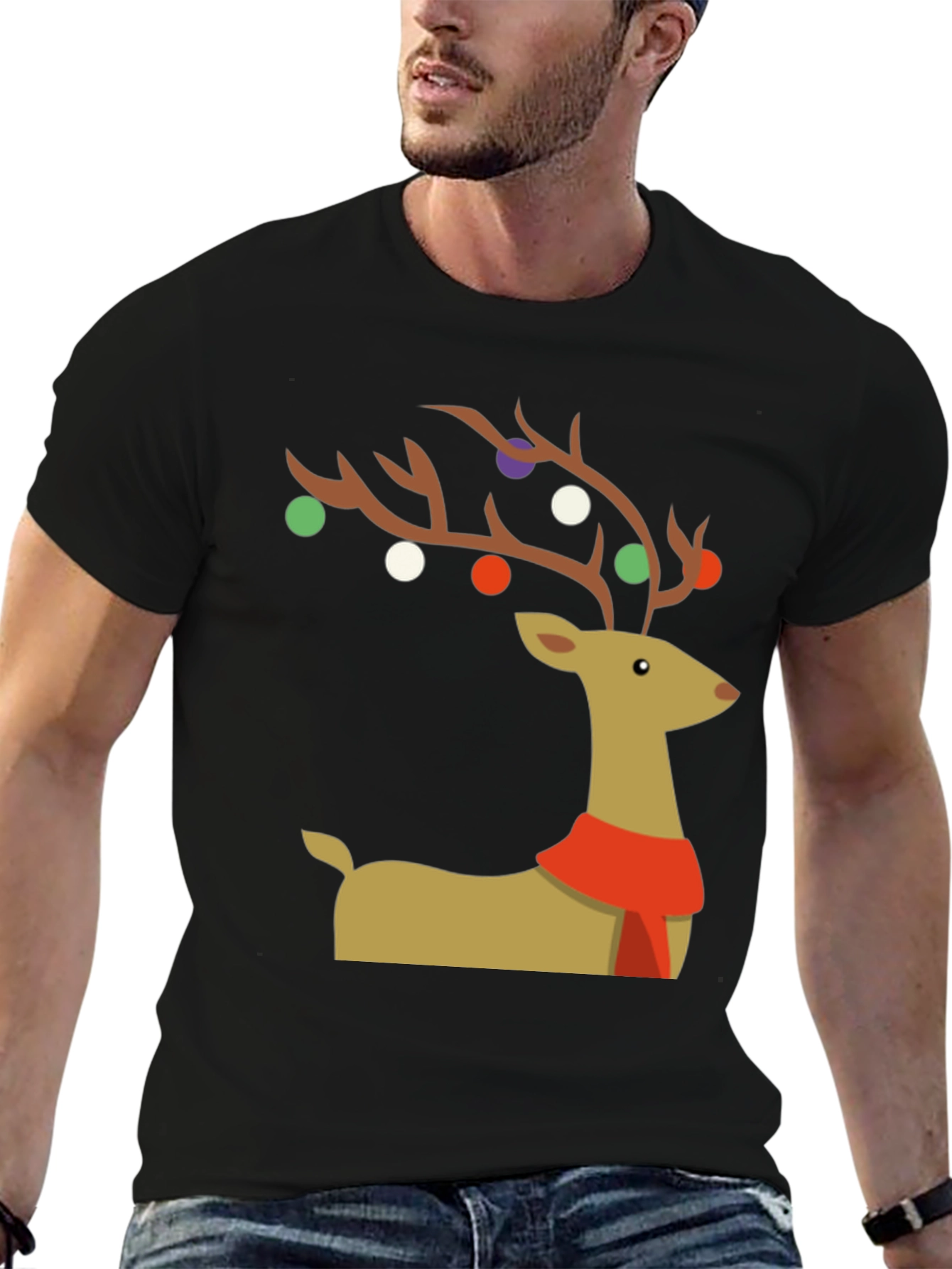 Festive Reindeer Christmas T-Shirt