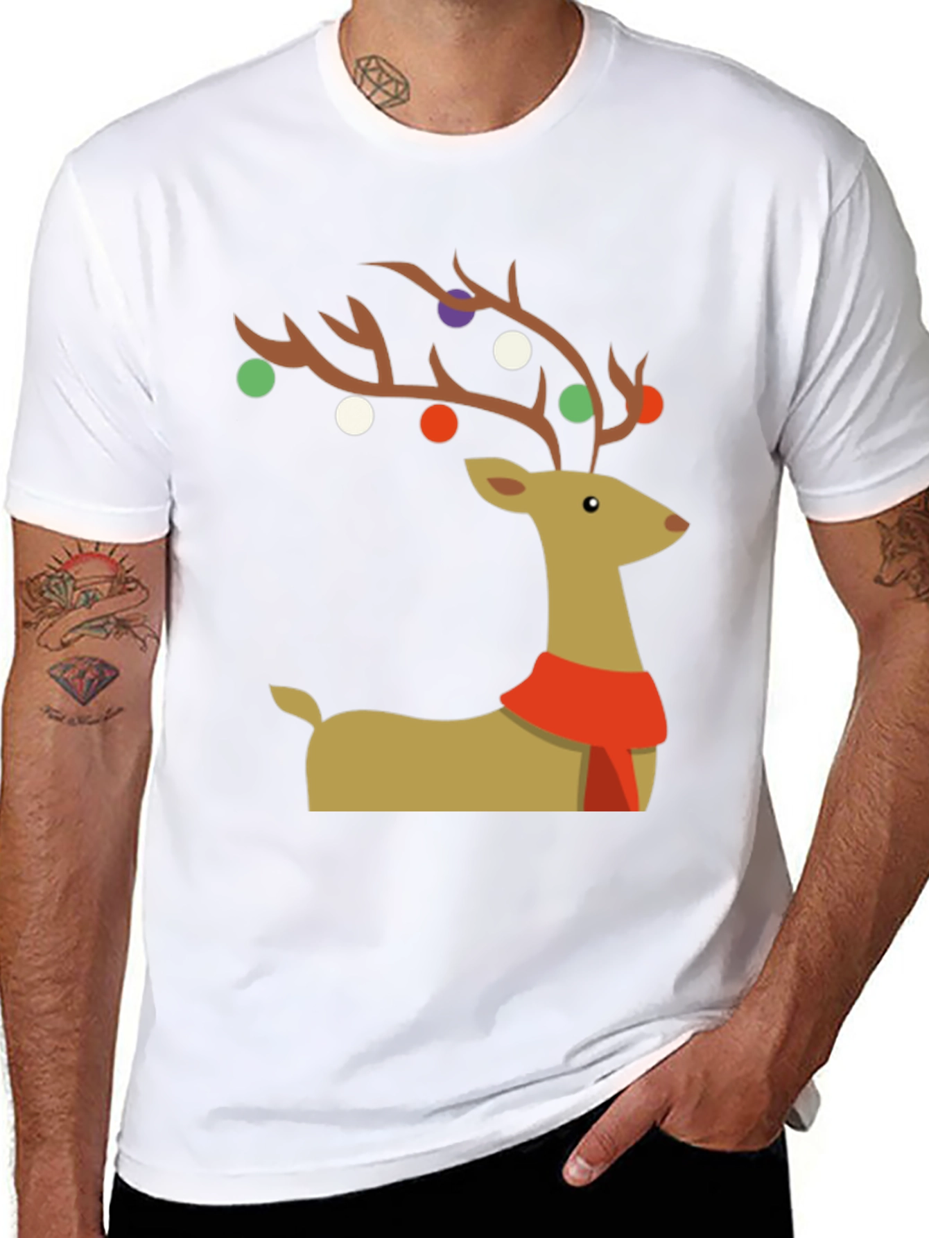 Festive Reindeer Christmas T-Shirt