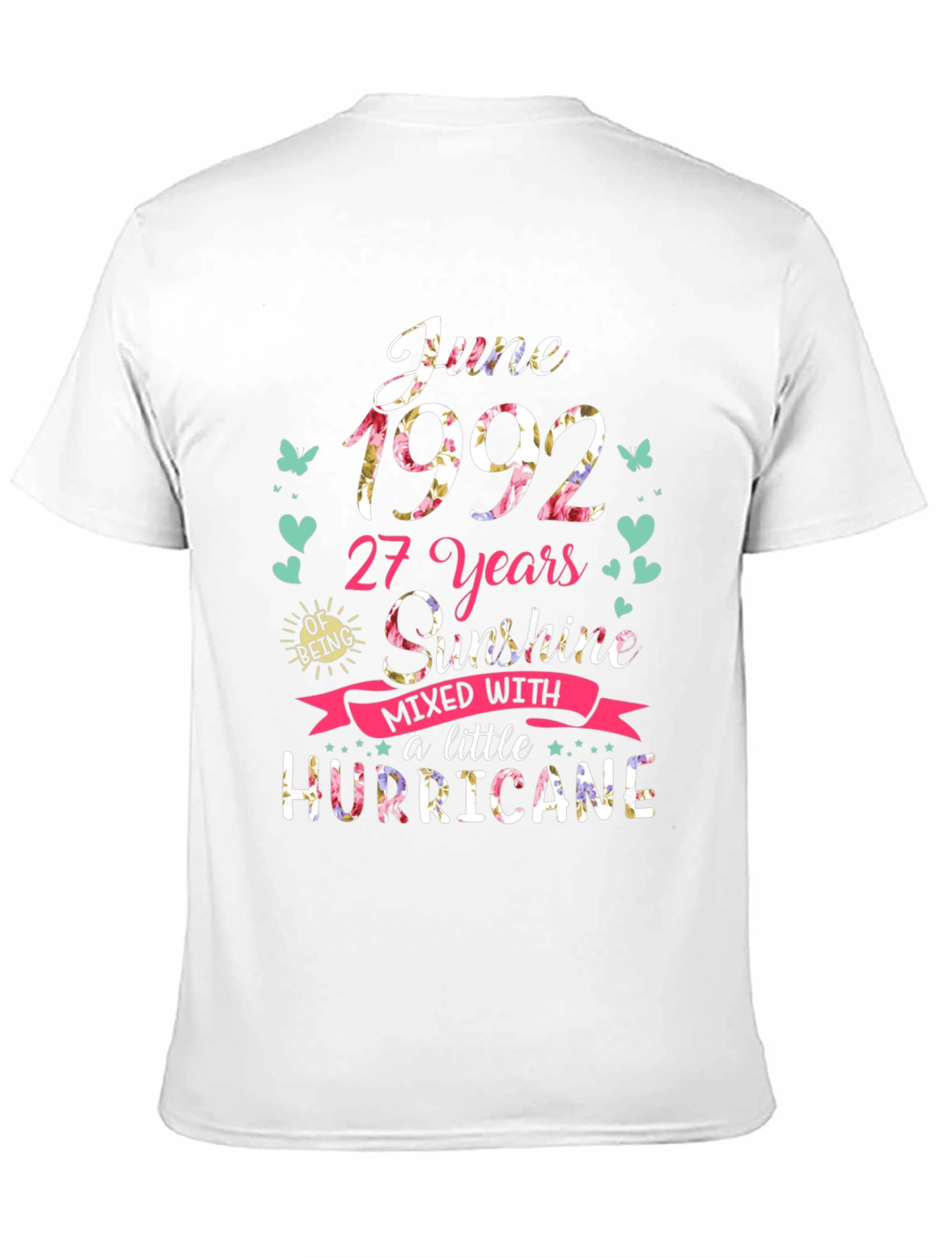 June 1992 Birthday Sunshine Hurricane T-Shirt