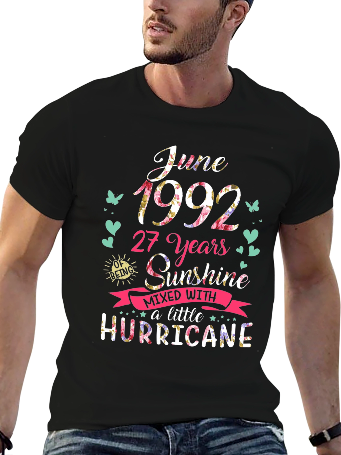 June 1992 Birthday Sunshine Hurricane T-Shirt