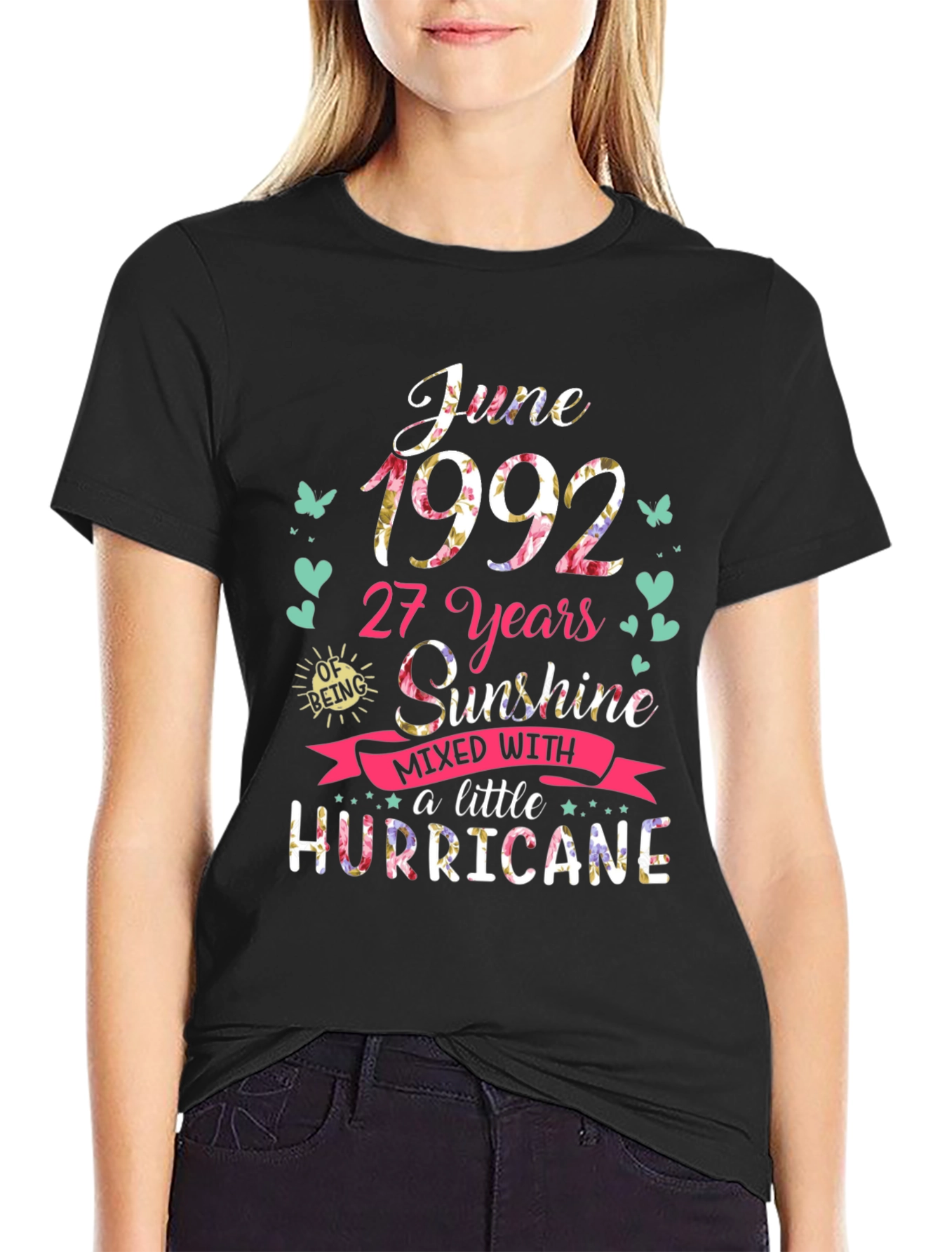 June 1992 Birthday Sunshine Hurricane T-Shirt