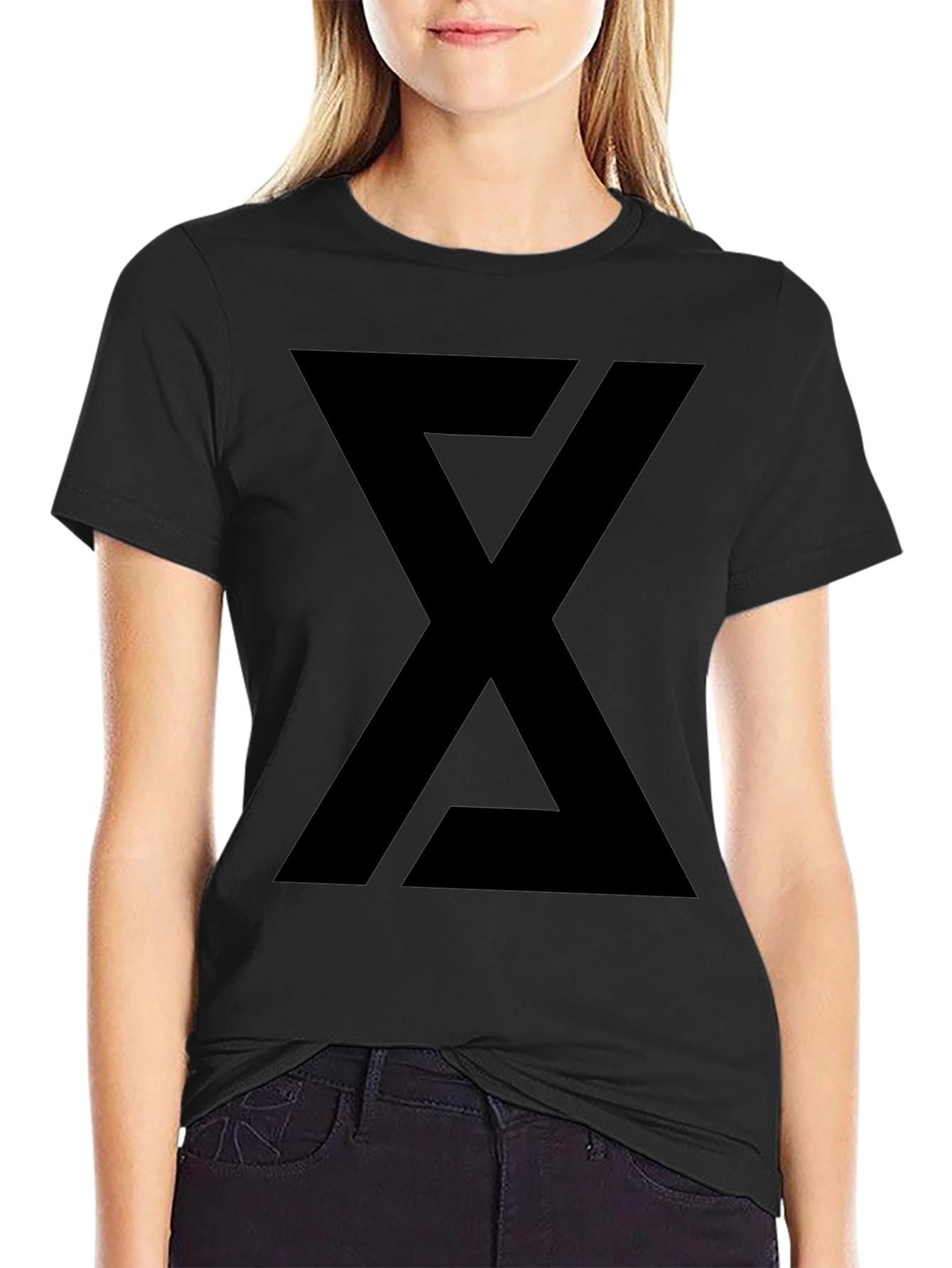 Geometric Black T-Shirt