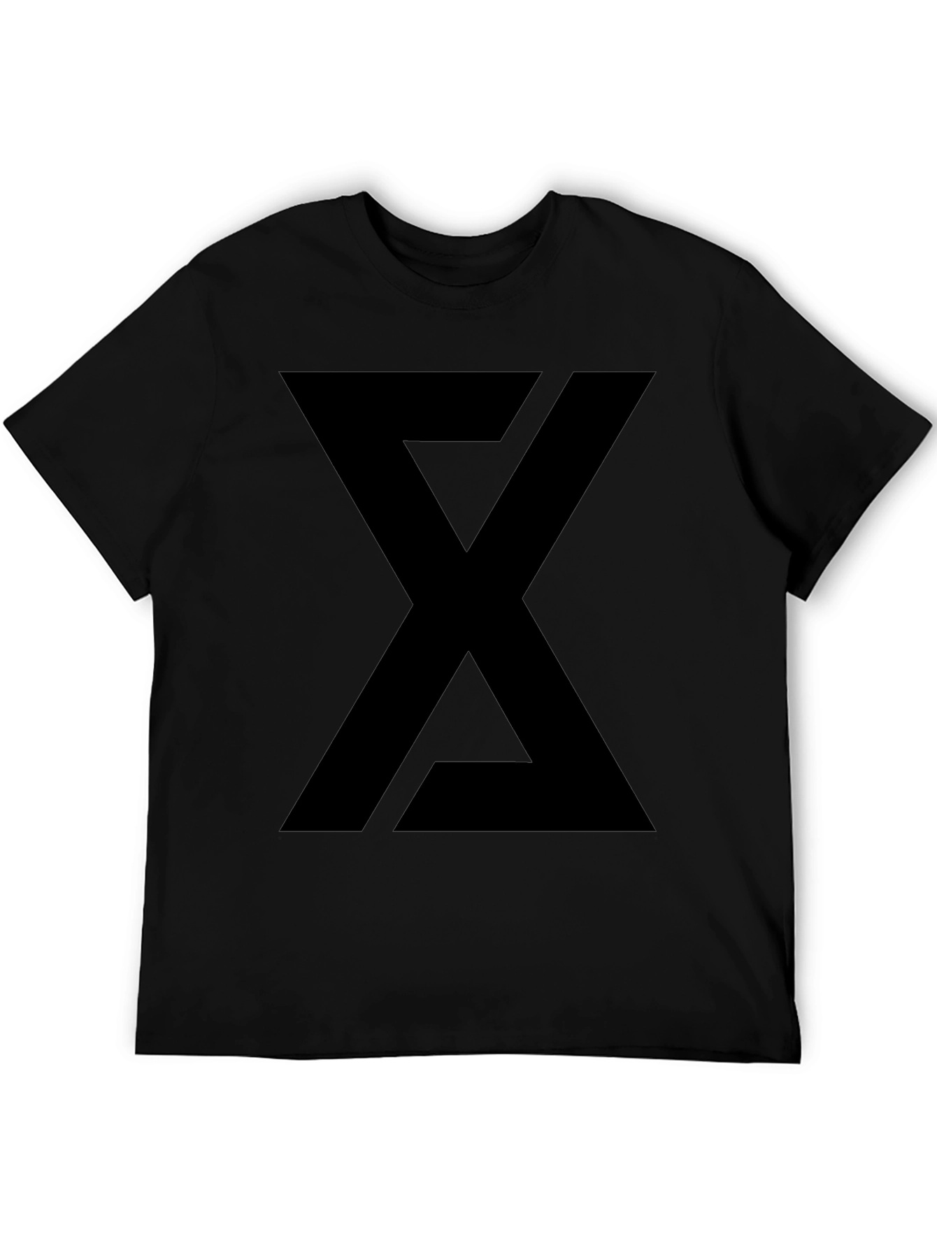 Geometric Black T-Shirt