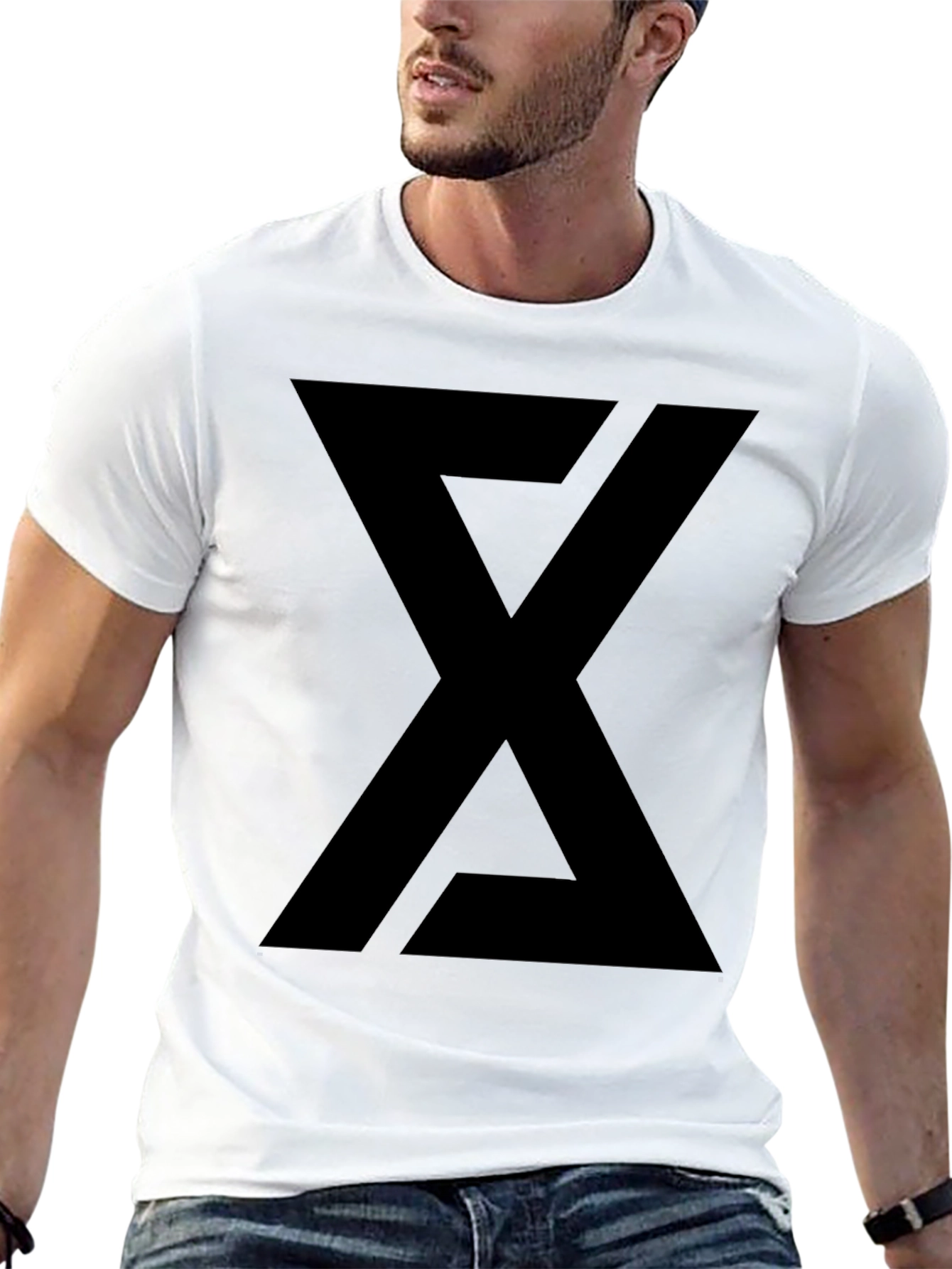 Geometric Black T-Shirt