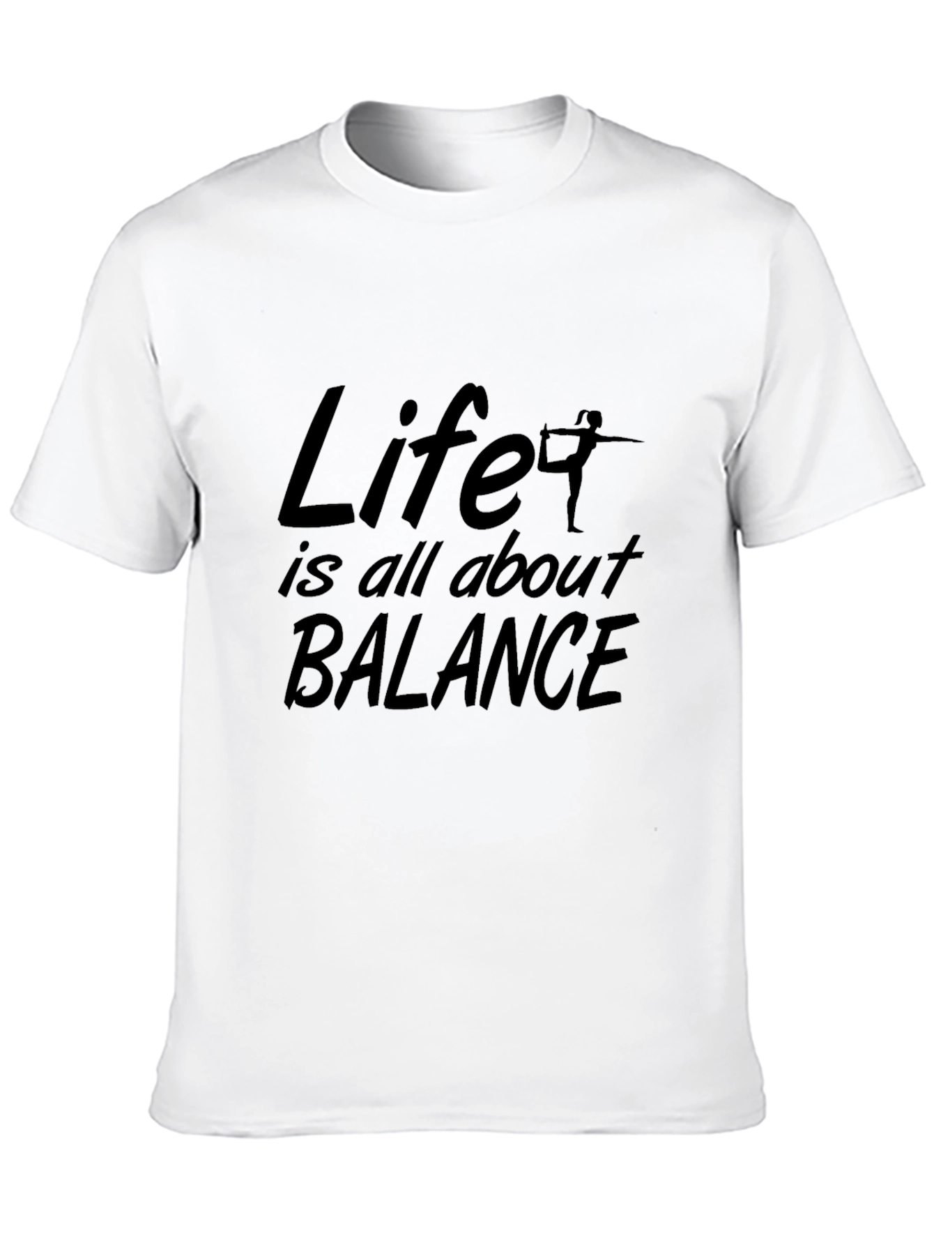Life is Balance T-Shirt - Yoga Inspired Cotton Tee