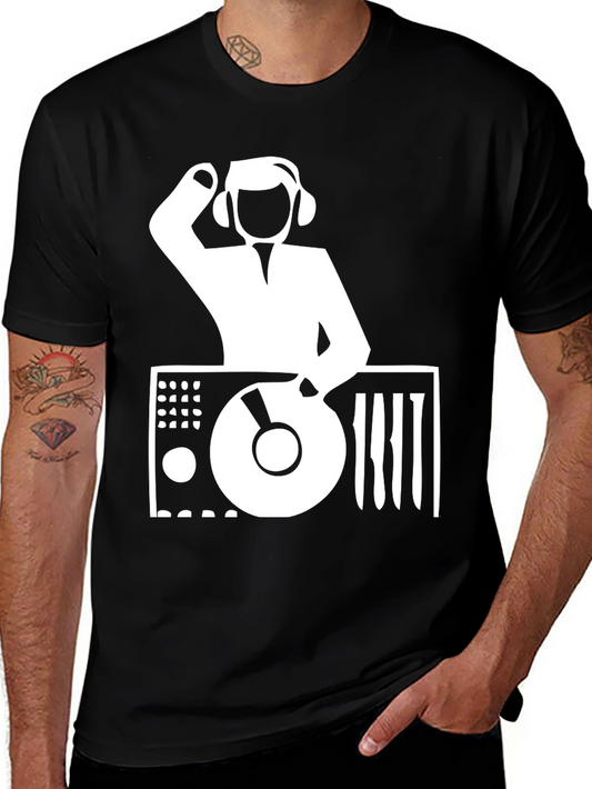 DJ Graphic T-Shirt - Black