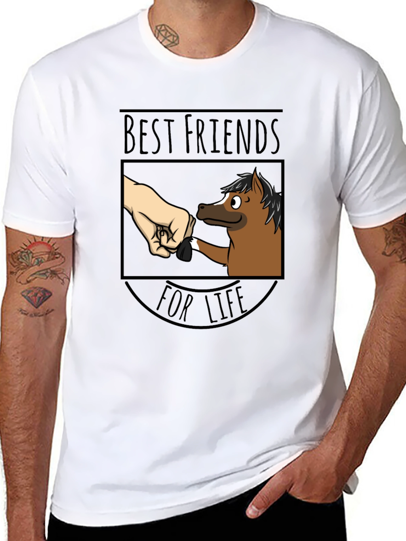 Best Friends For Life Horse Graphic Tee