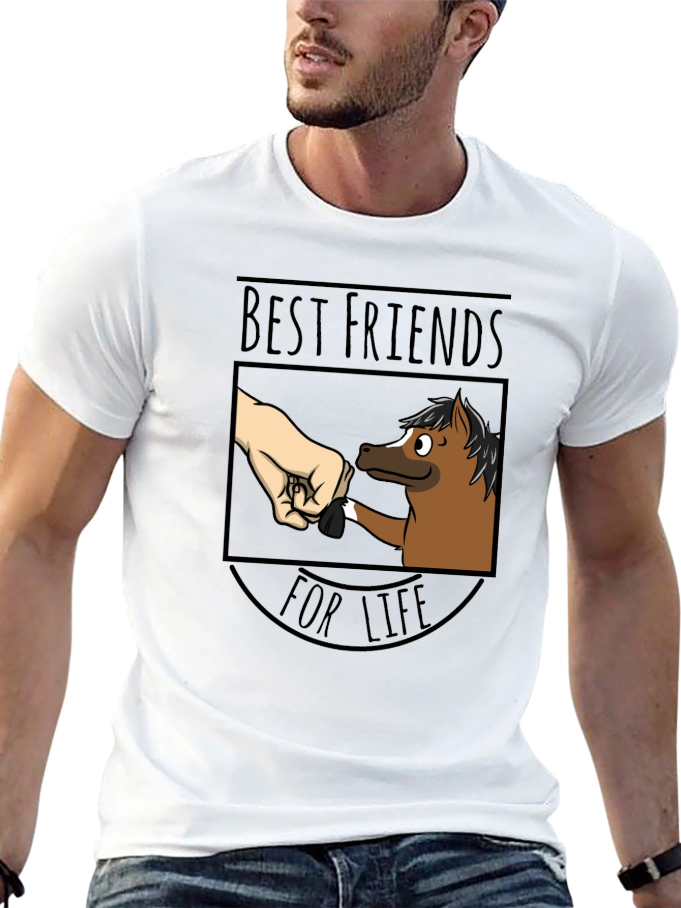 Best Friends For Life Horse Graphic Tee