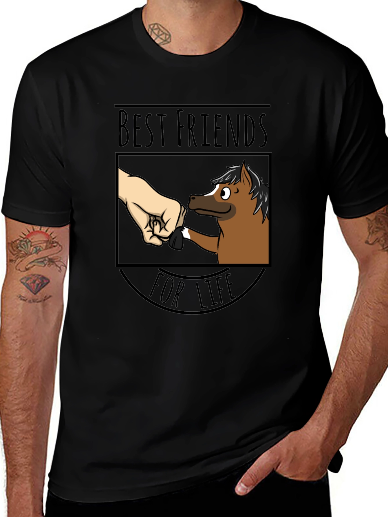 Best Friends For Life Horse Graphic Tee