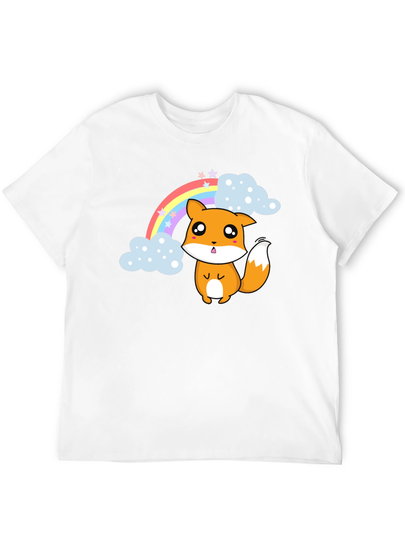 Kawaii Fox Rainbow T-Shirt - Cute & Comfy