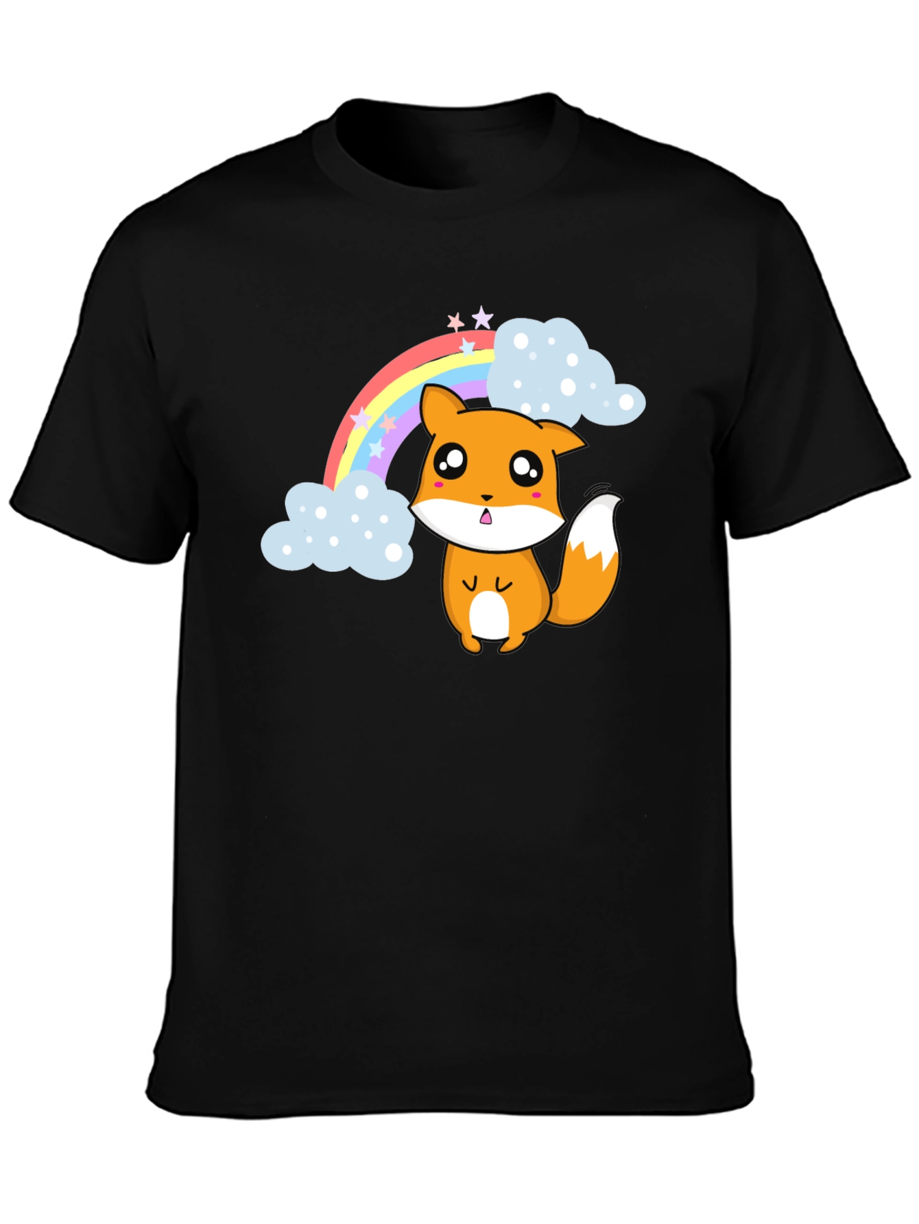 Kawaii Fox Rainbow T-Shirt - Cute & Comfy
