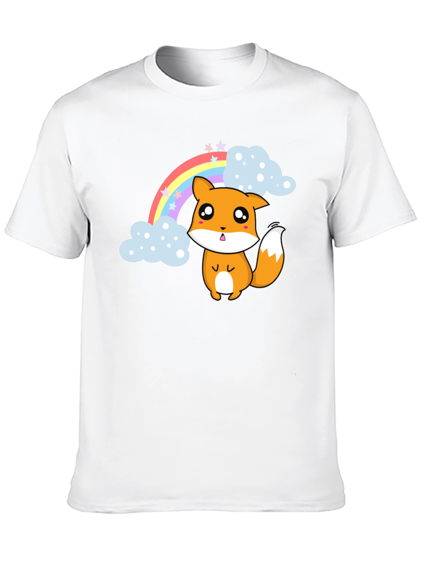 Kawaii Fox Rainbow T-Shirt - Cute & Comfy