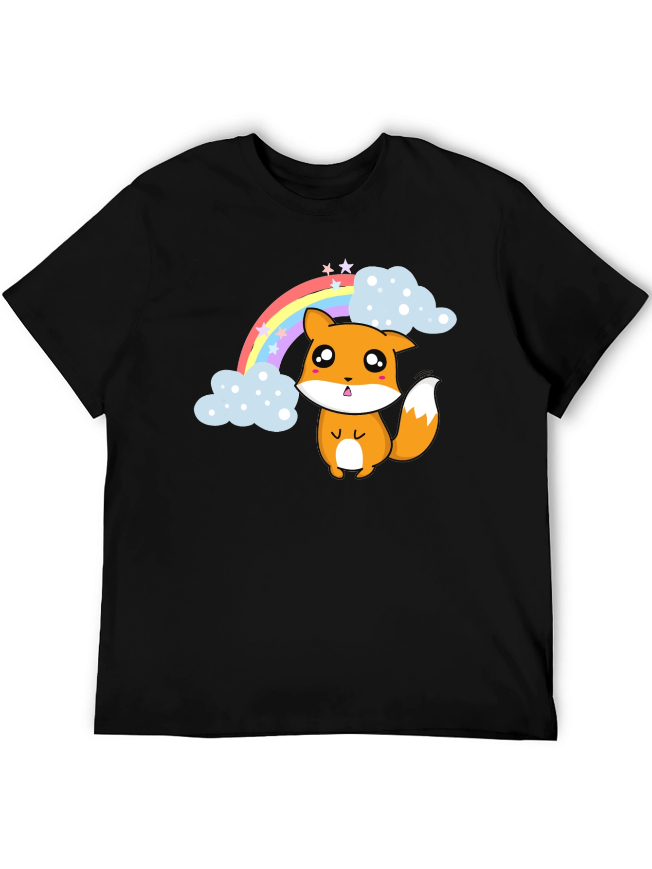 Kawaii Fox Rainbow T-Shirt - Cute & Comfy