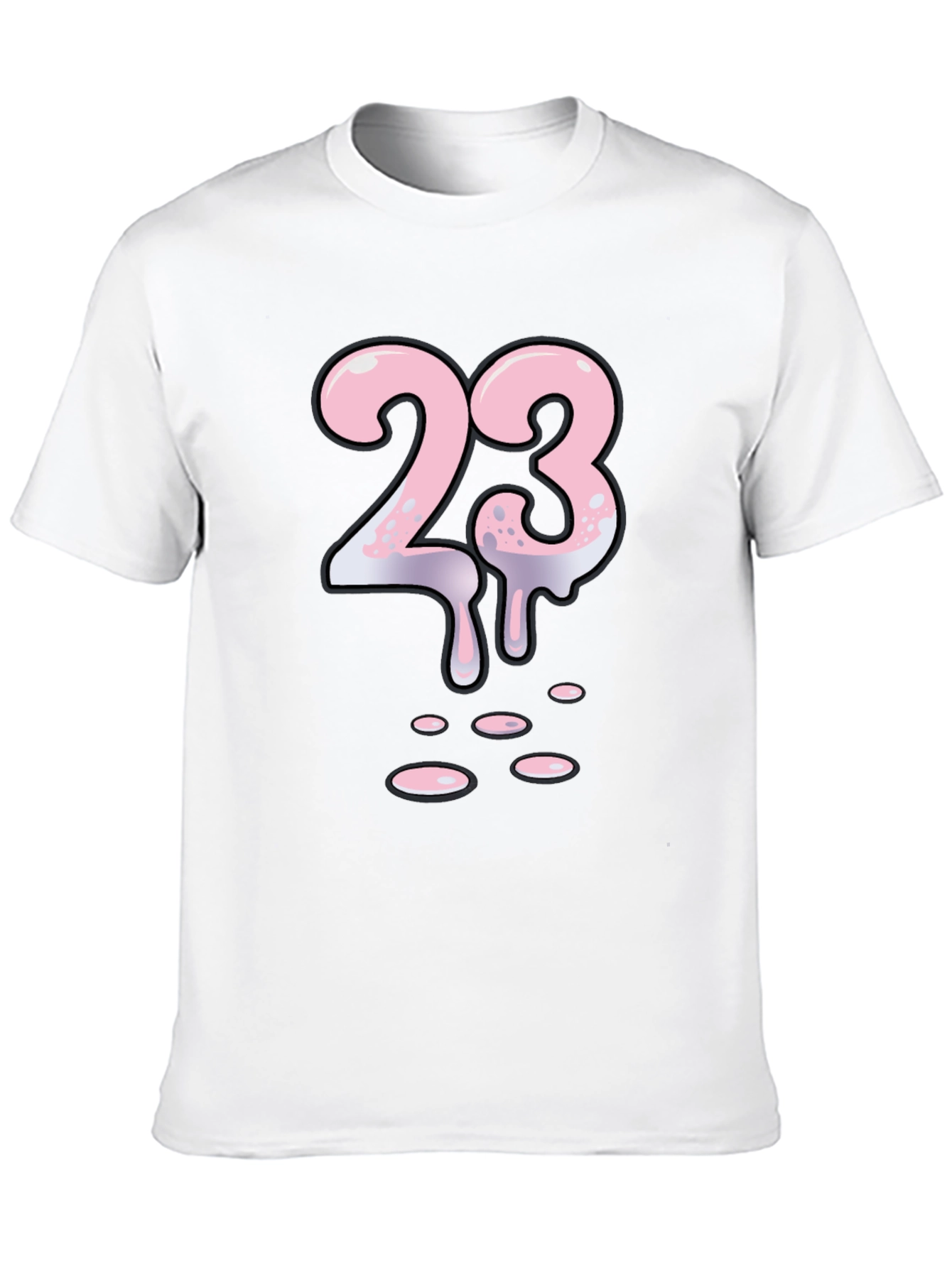 Mens Black T-Shirt with 23 Design
