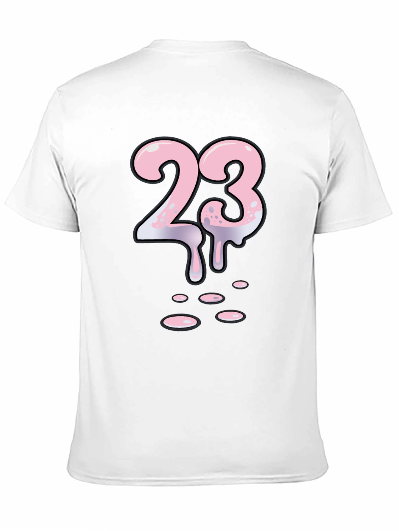 Mens Black T-Shirt with 23 Design