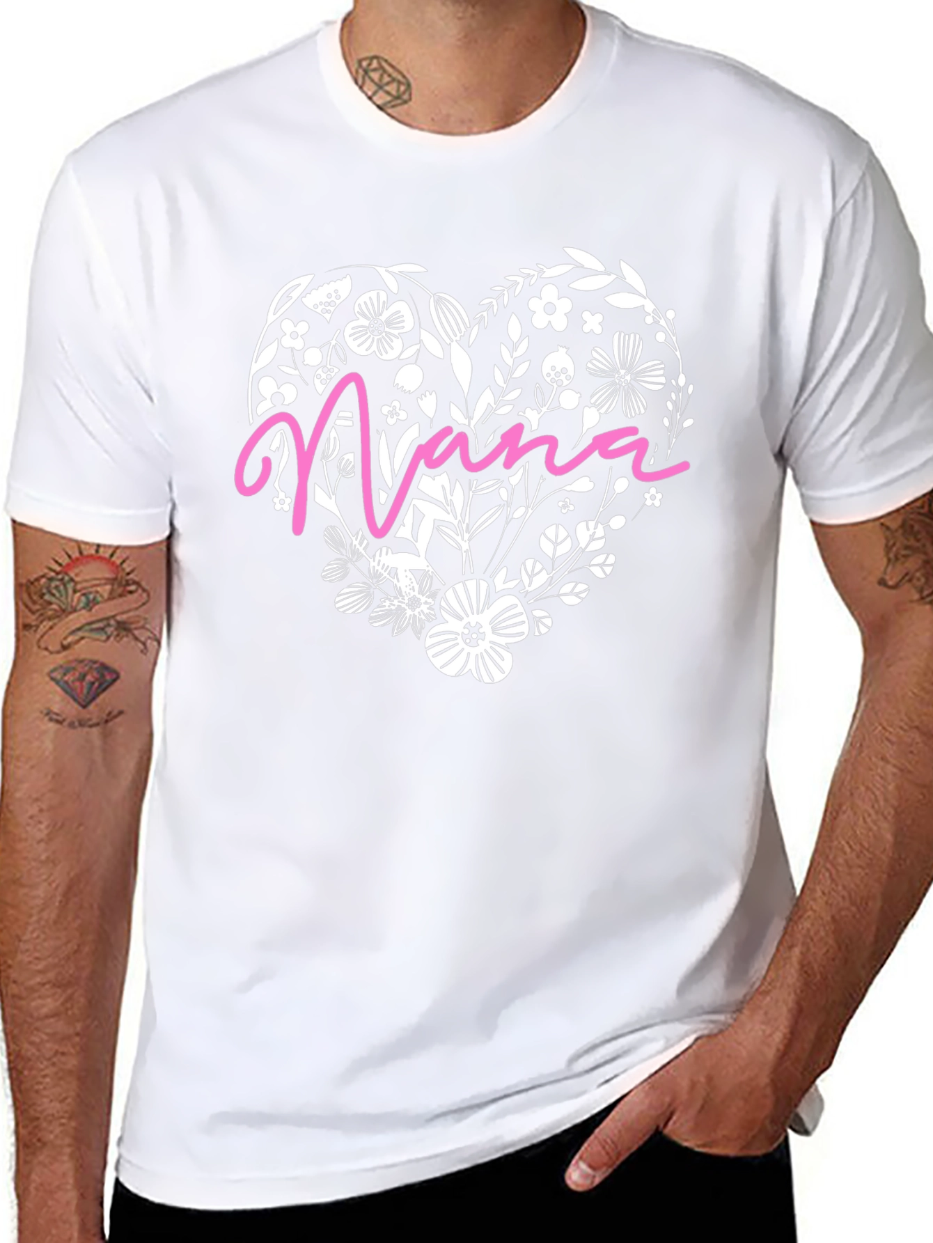 Nana Floral Heart T-Shirt