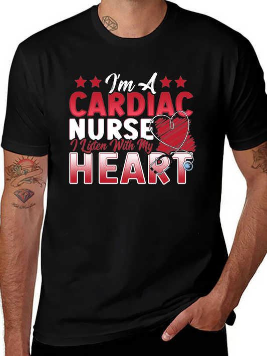 Cardiac Nurse T-Shirt - Listen with Your Heart