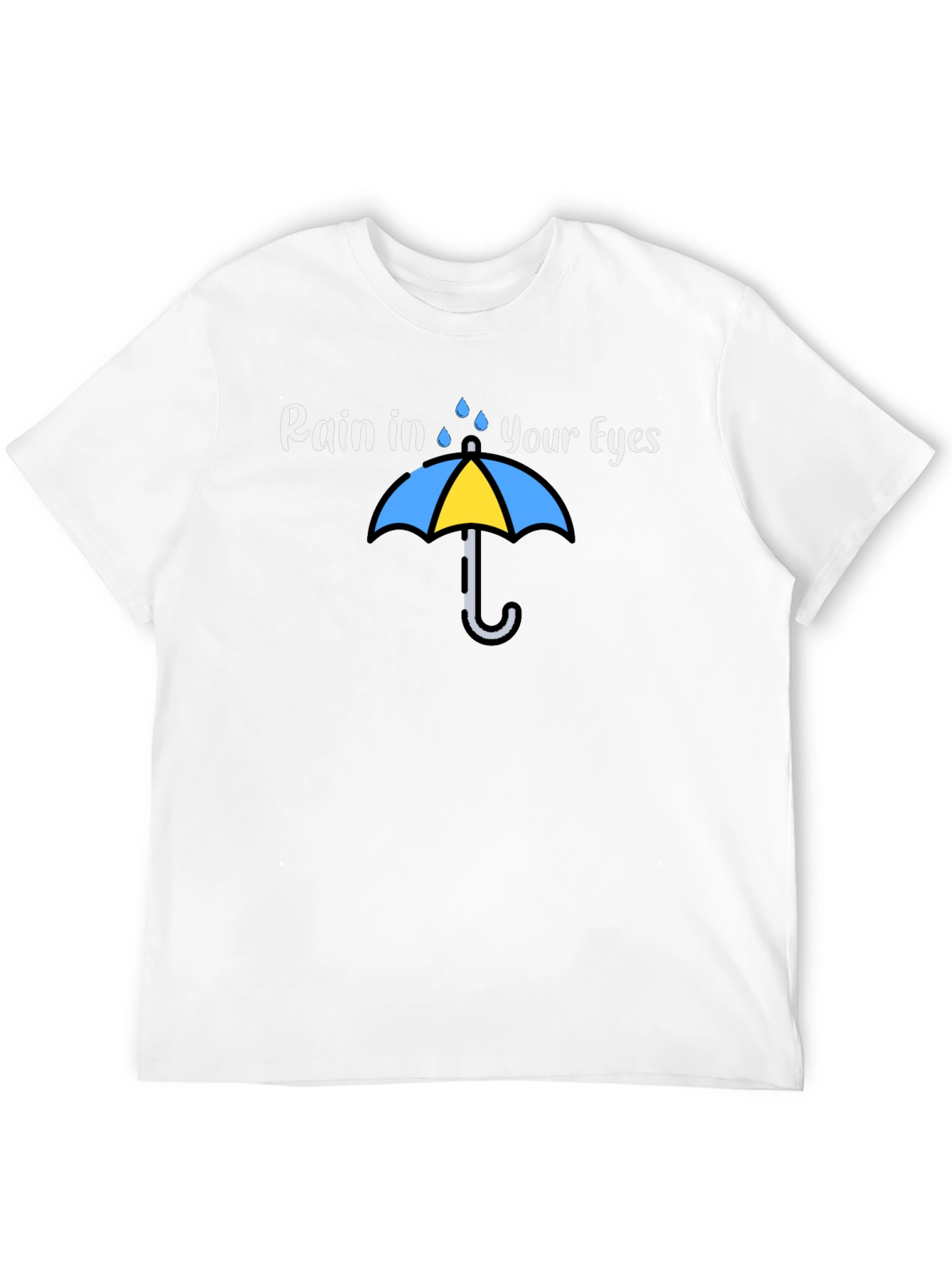 Rain in Your Eyes Graphic Tee - Umbrella Design