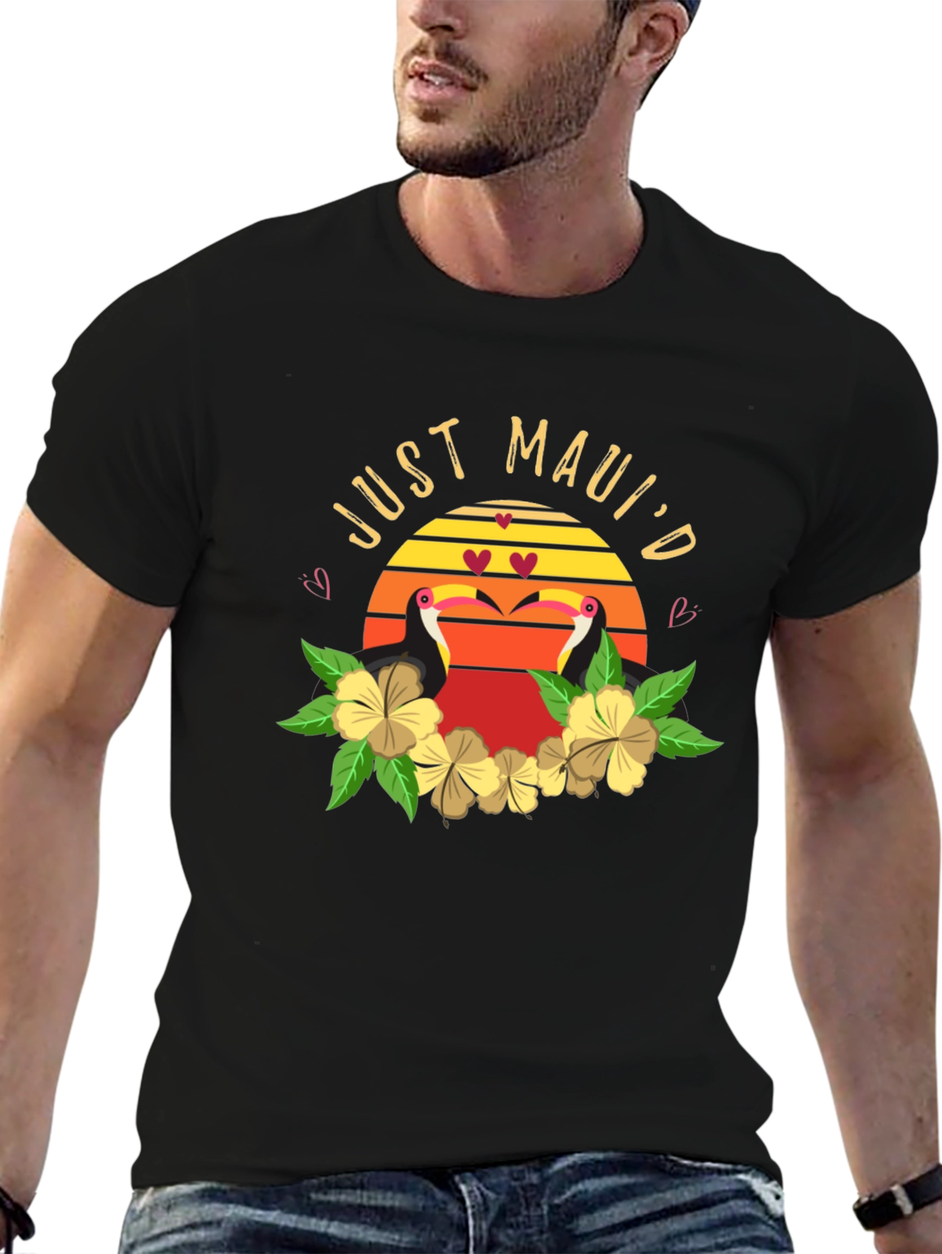 Just Mauid T-Shirt - Tropical Toucan Design