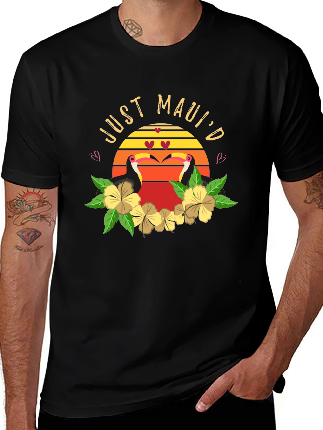 Just Mauid T-Shirt - Tropical Toucan Design