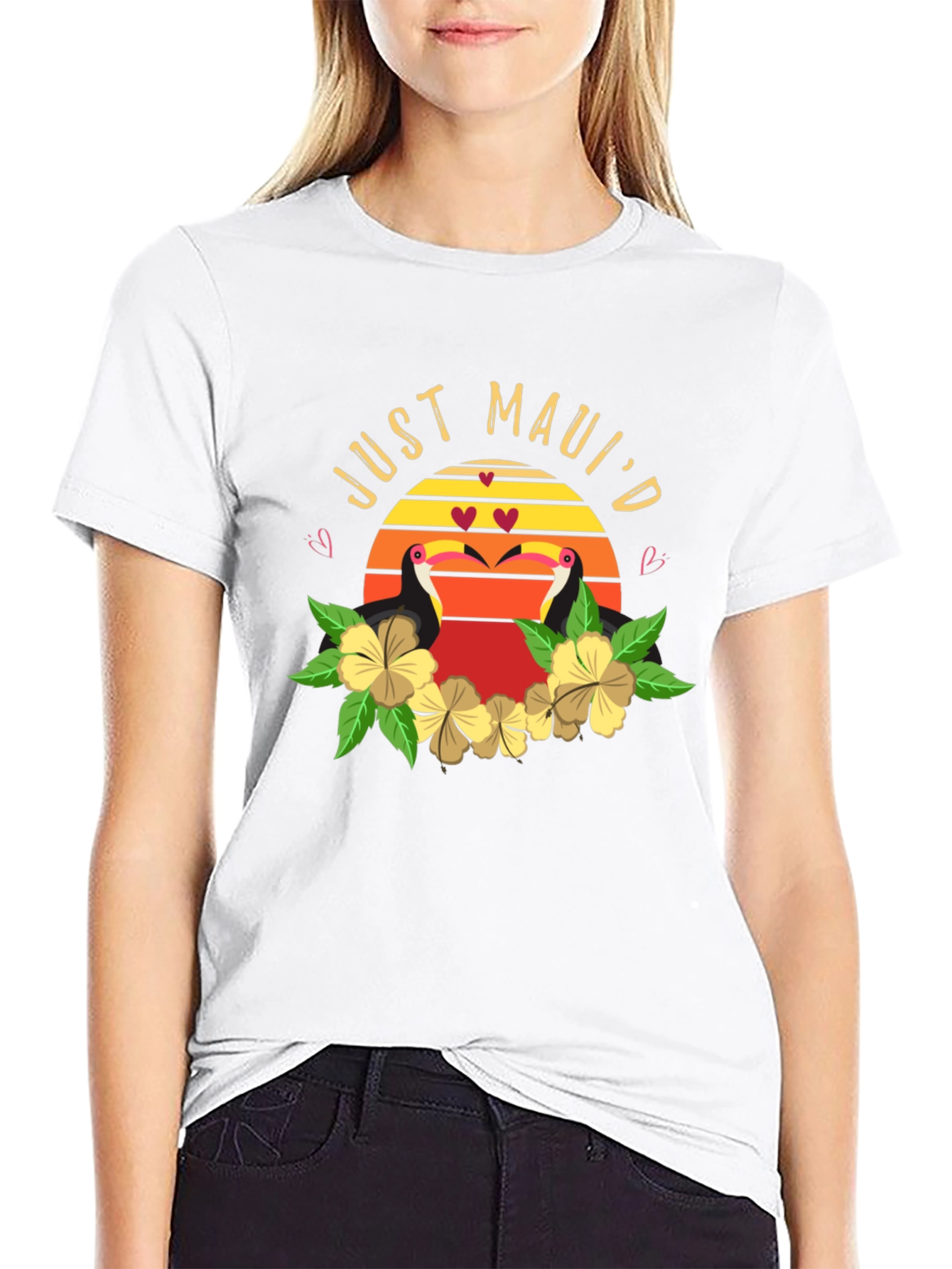 Just Mauid T-Shirt - Tropical Toucan Design