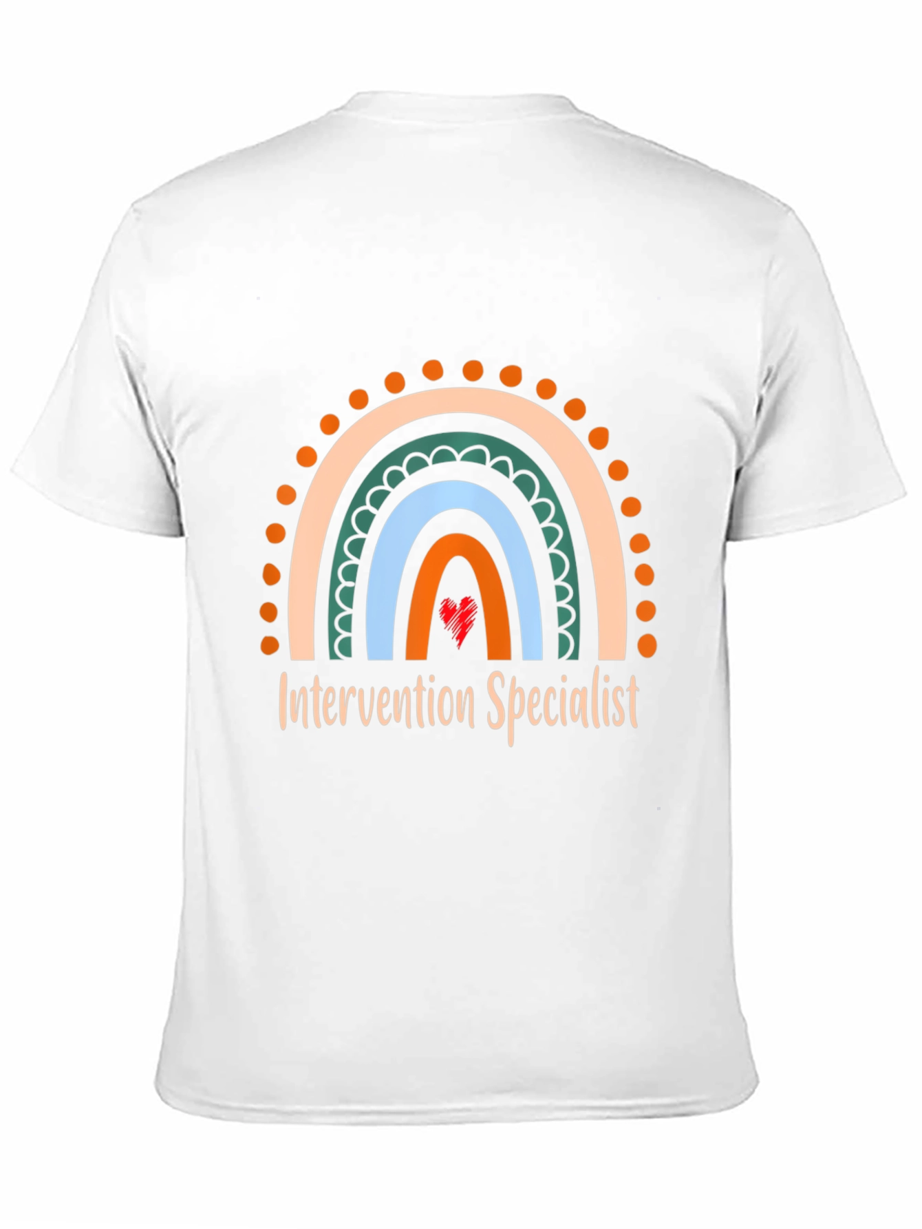 Intervention Specialist Rainbow Graphic T-Shirt