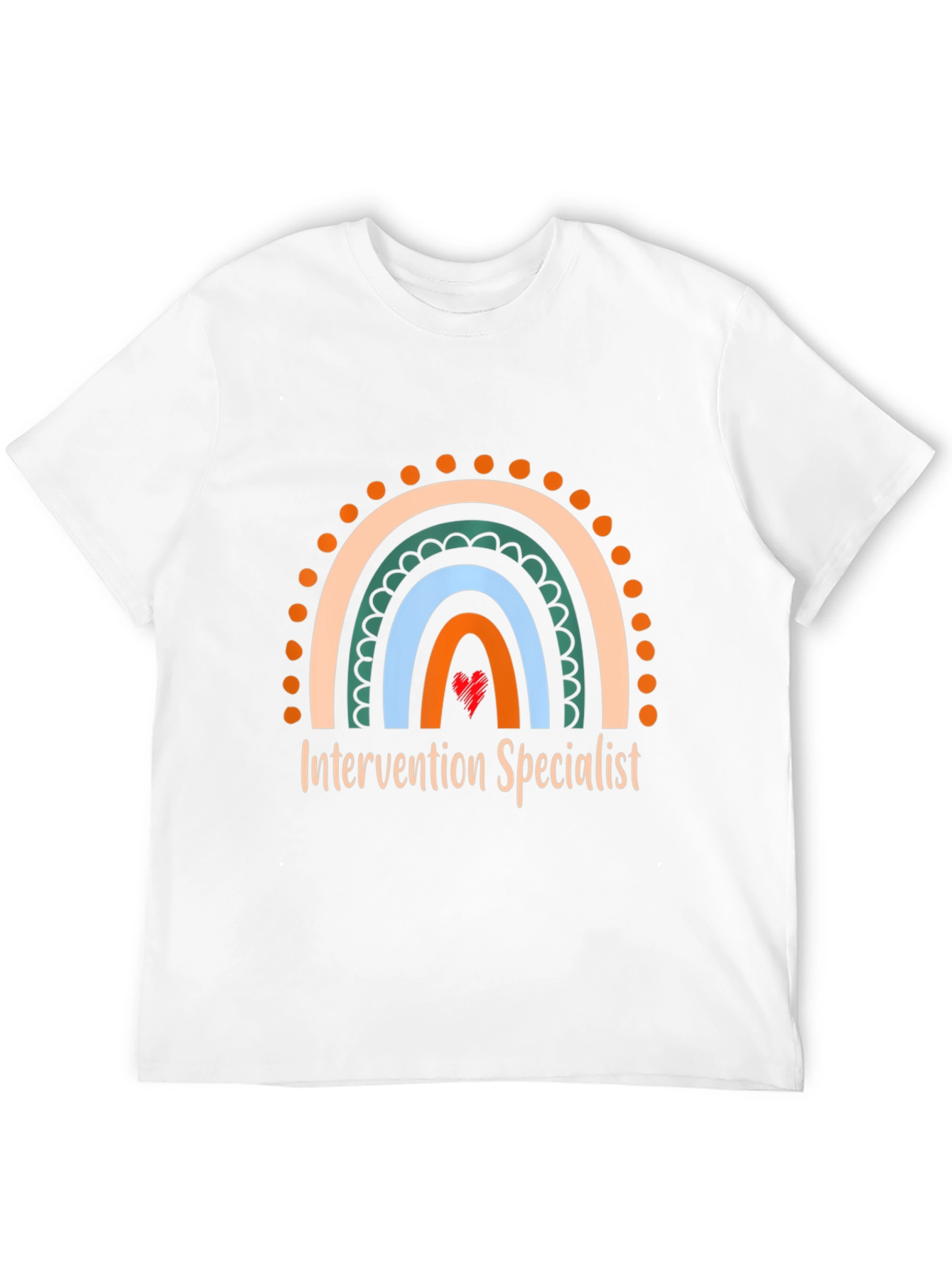 Intervention Specialist Rainbow Graphic T-Shirt