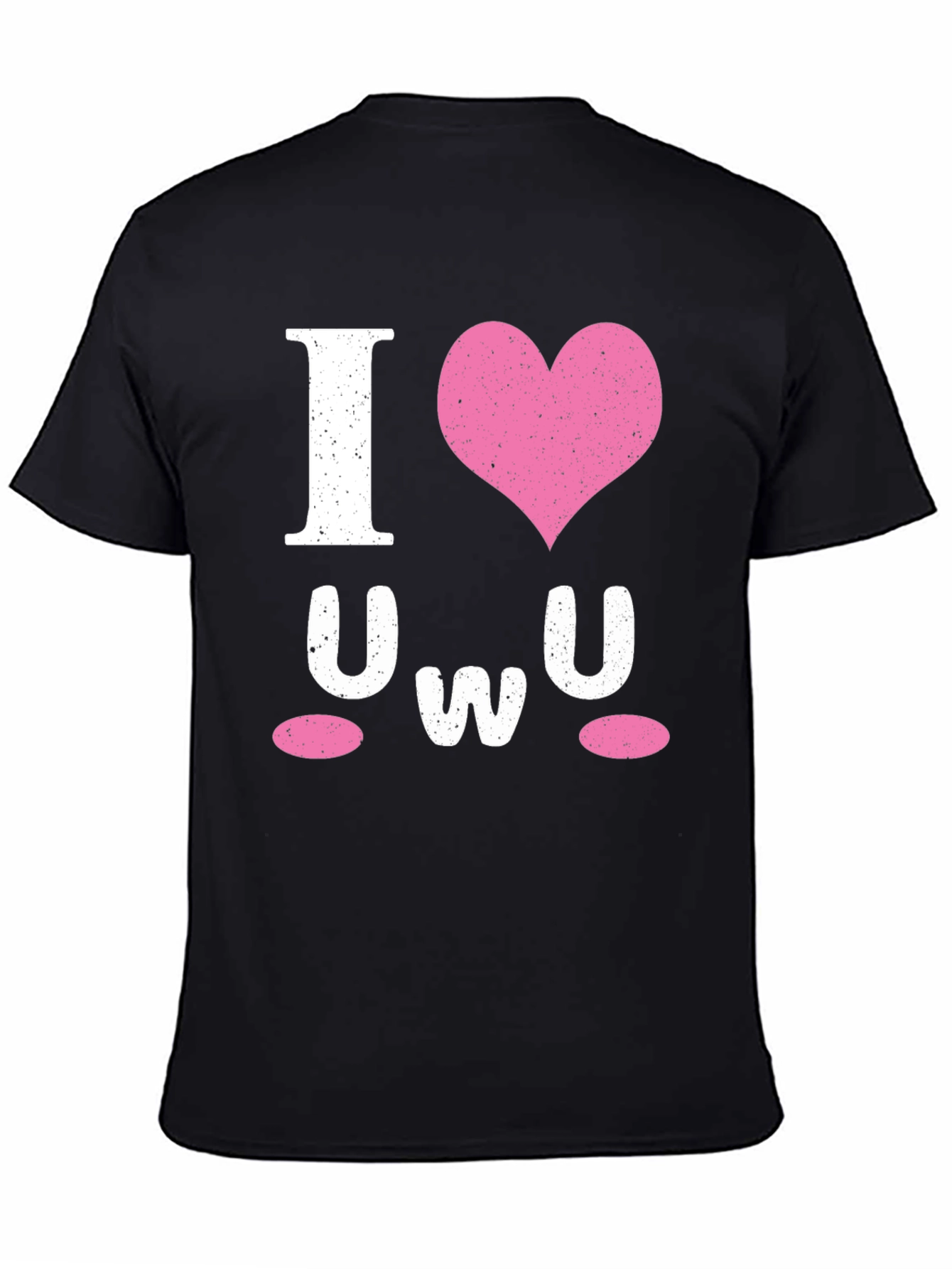 I Heart UWU Black Graphic Tee