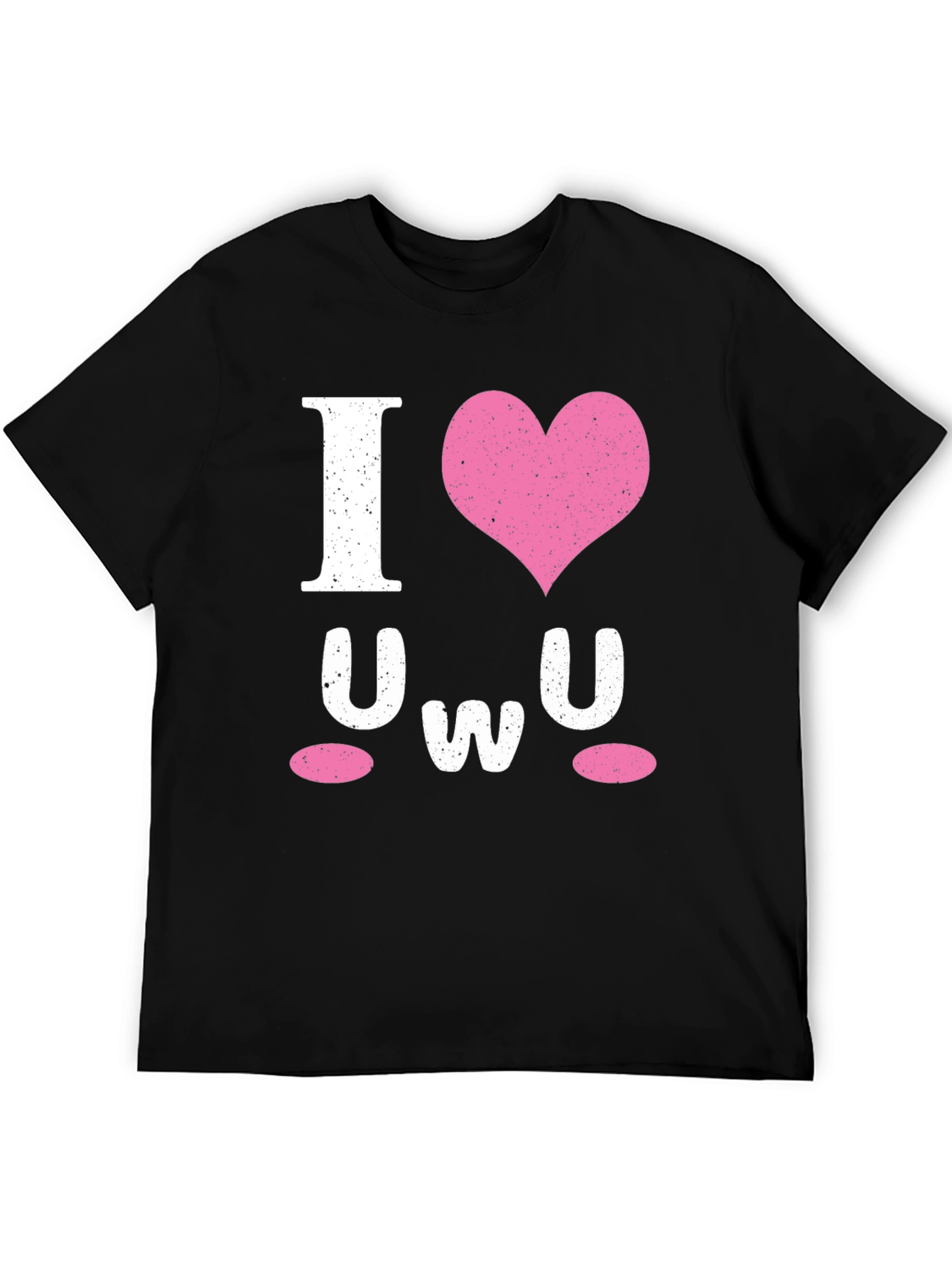 I Heart UWU Black Graphic Tee