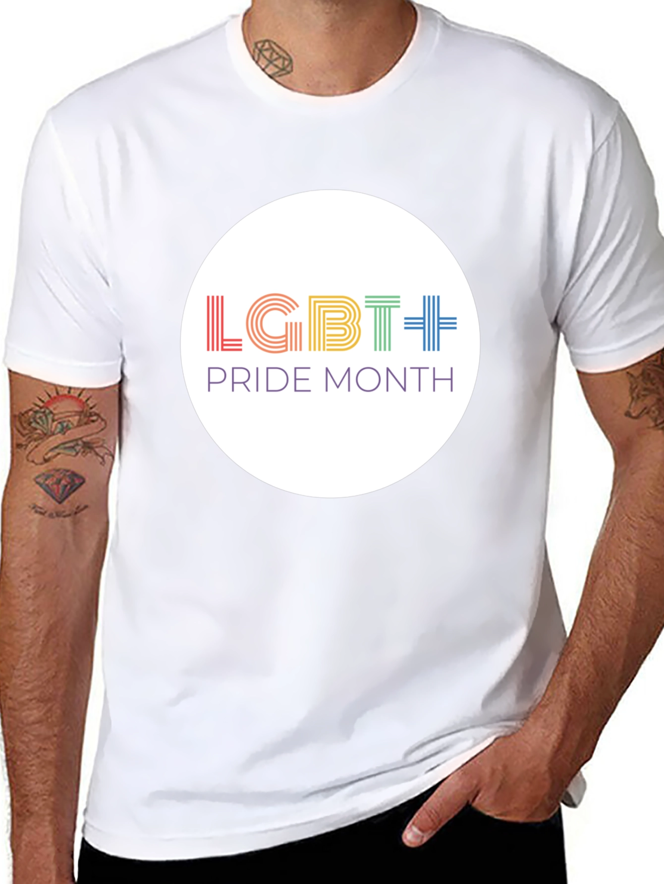 LGBT Pride Month Graphic Tee - Black