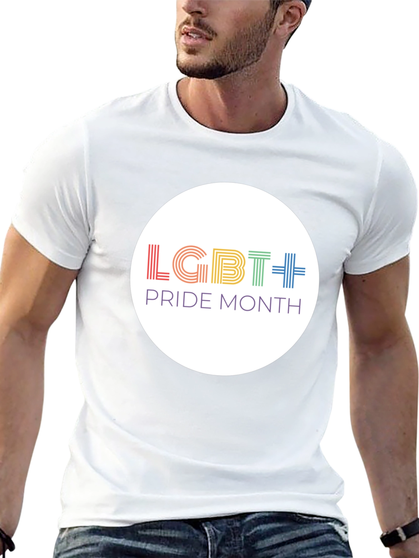 LGBT Pride Month Graphic Tee - Black