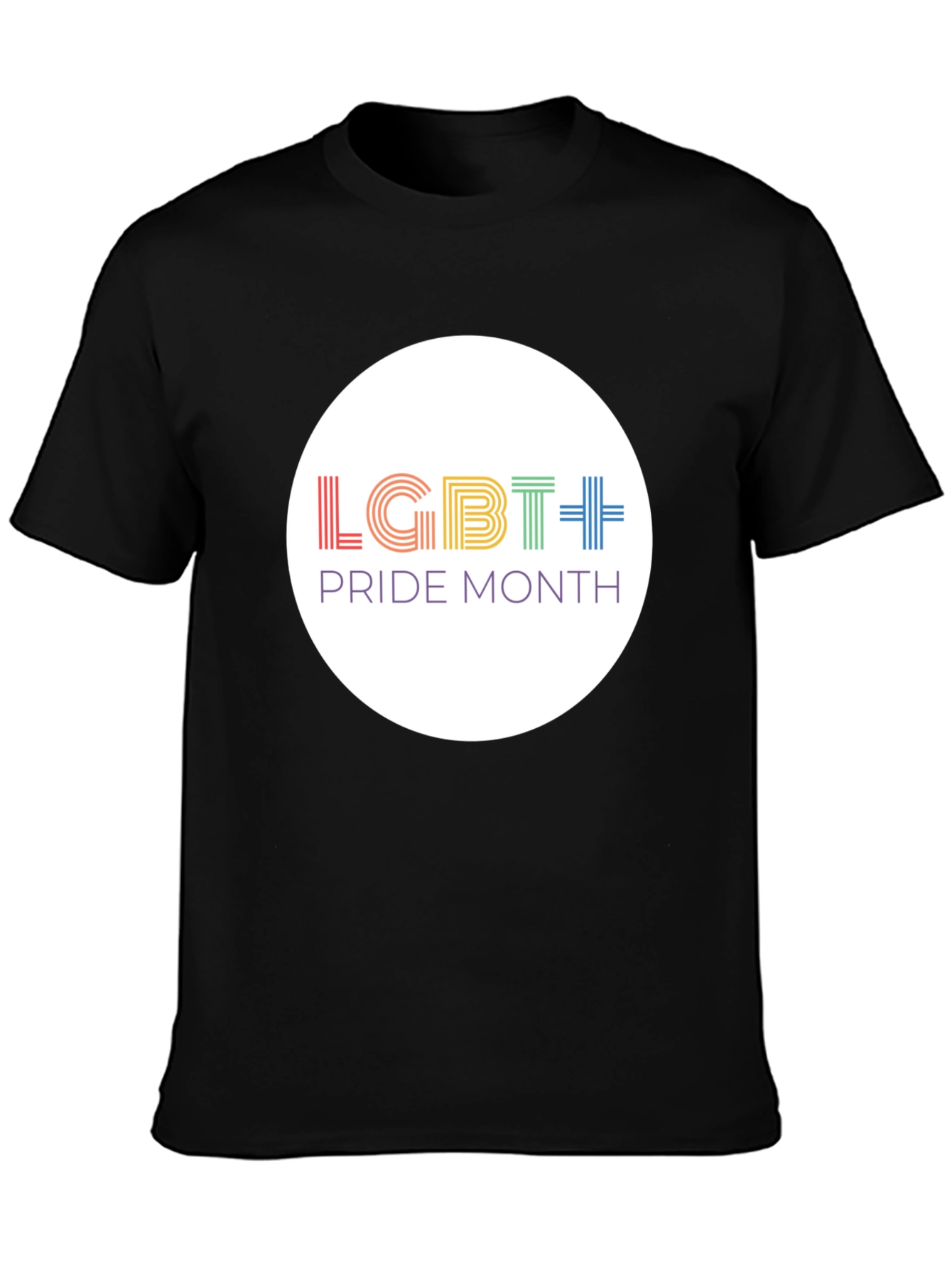 LGBT Pride Month Graphic Tee - Black