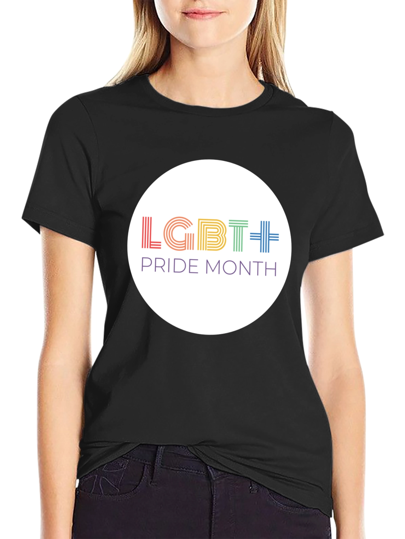 LGBT Pride Month Graphic Tee - Black