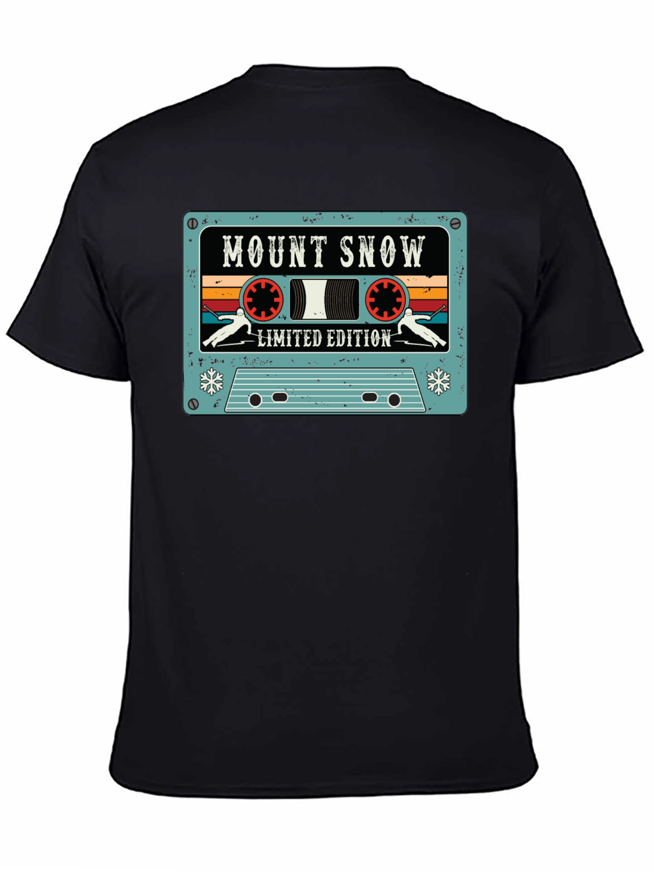 Mount Snow Skiing Cassette Tape Limited Edition T-Shirt