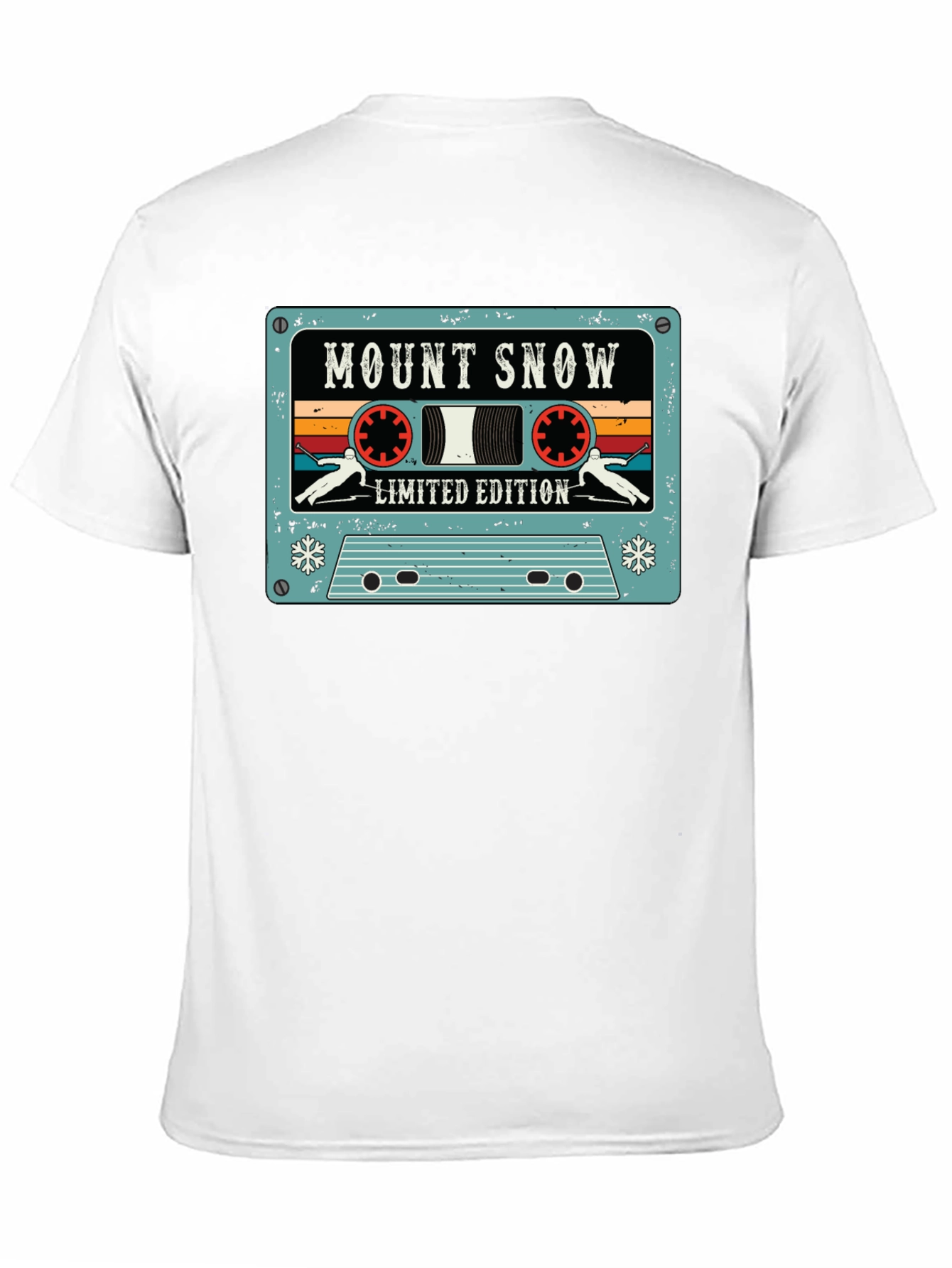 Mount Snow Skiing Cassette Tape Limited Edition T-Shirt