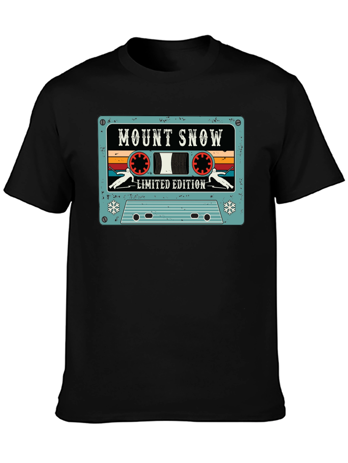 Mount Snow Skiing Cassette Tape Limited Edition T-Shirt