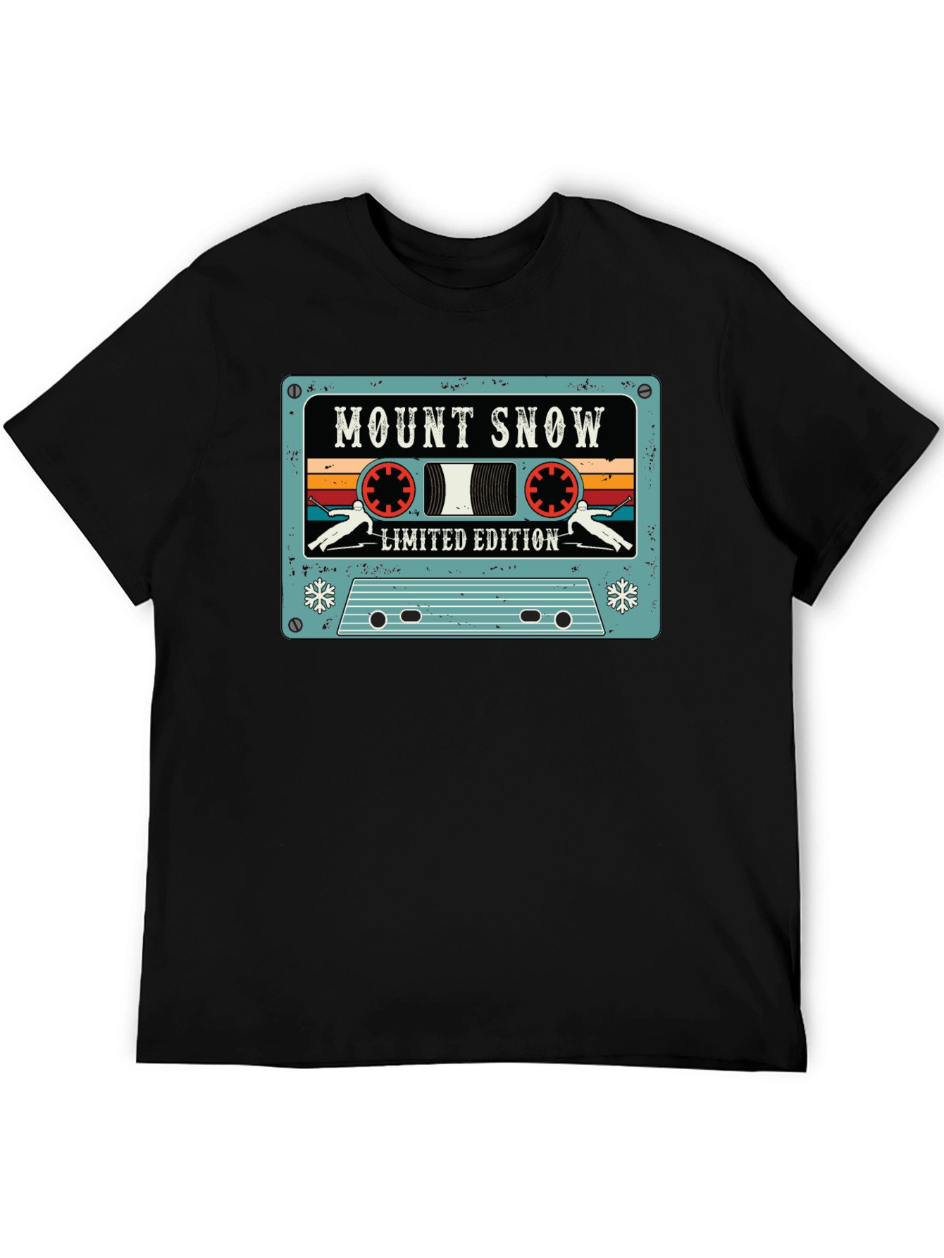 Mount Snow Skiing Cassette Tape Limited Edition T-Shirt