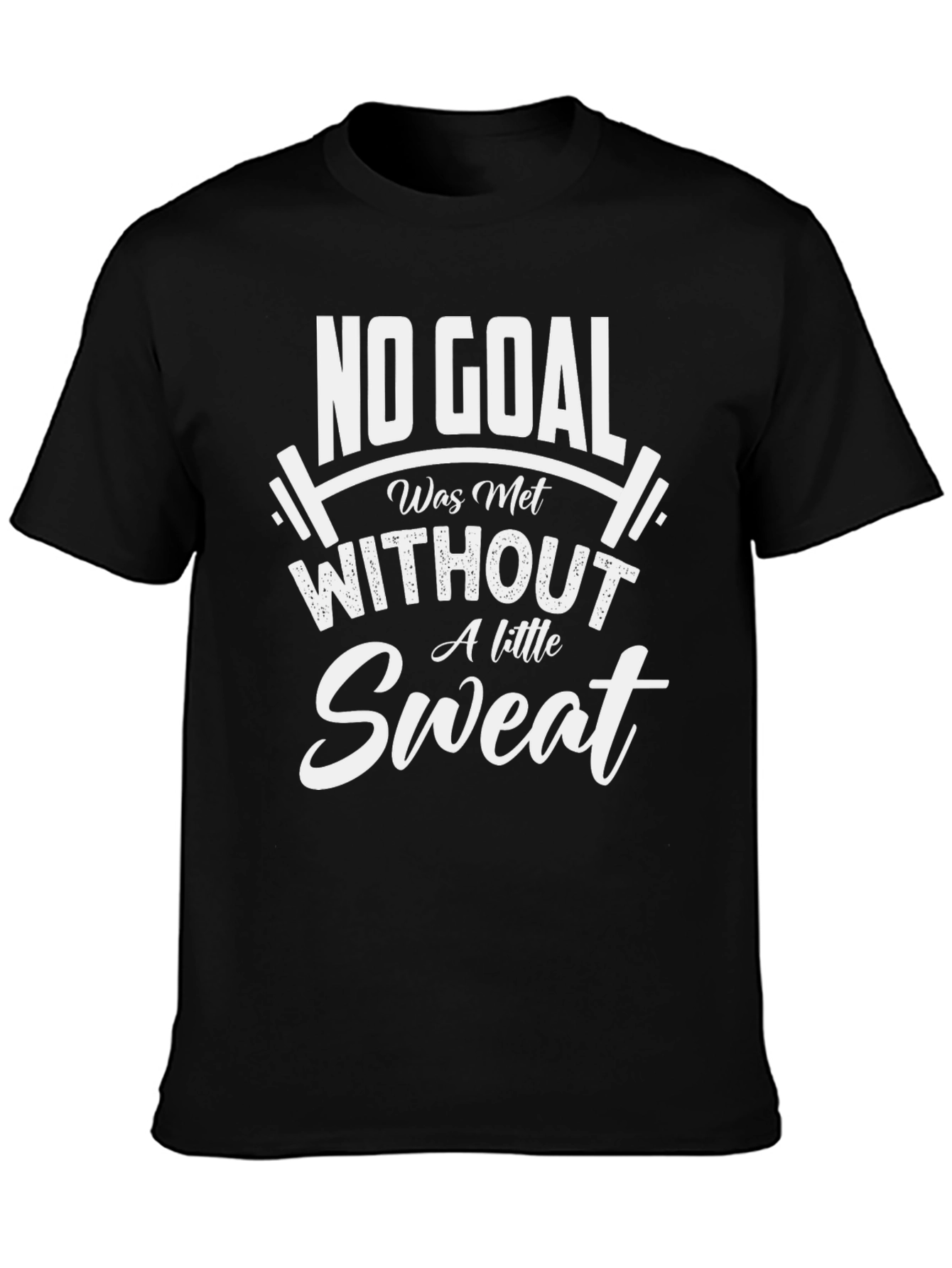 Workout Motivation T-Shirt - No Goal Without Sweat