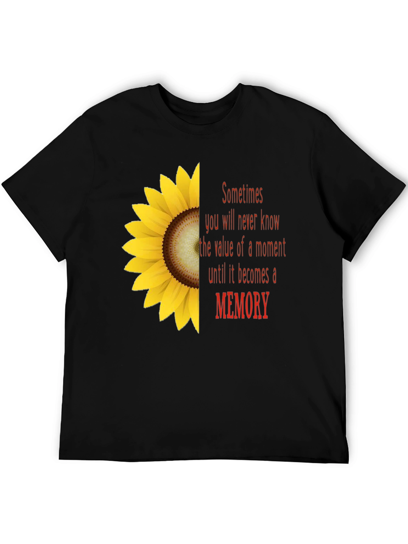 Sunflower Memory T-Shirt - Unisex Soft Cotton Tee