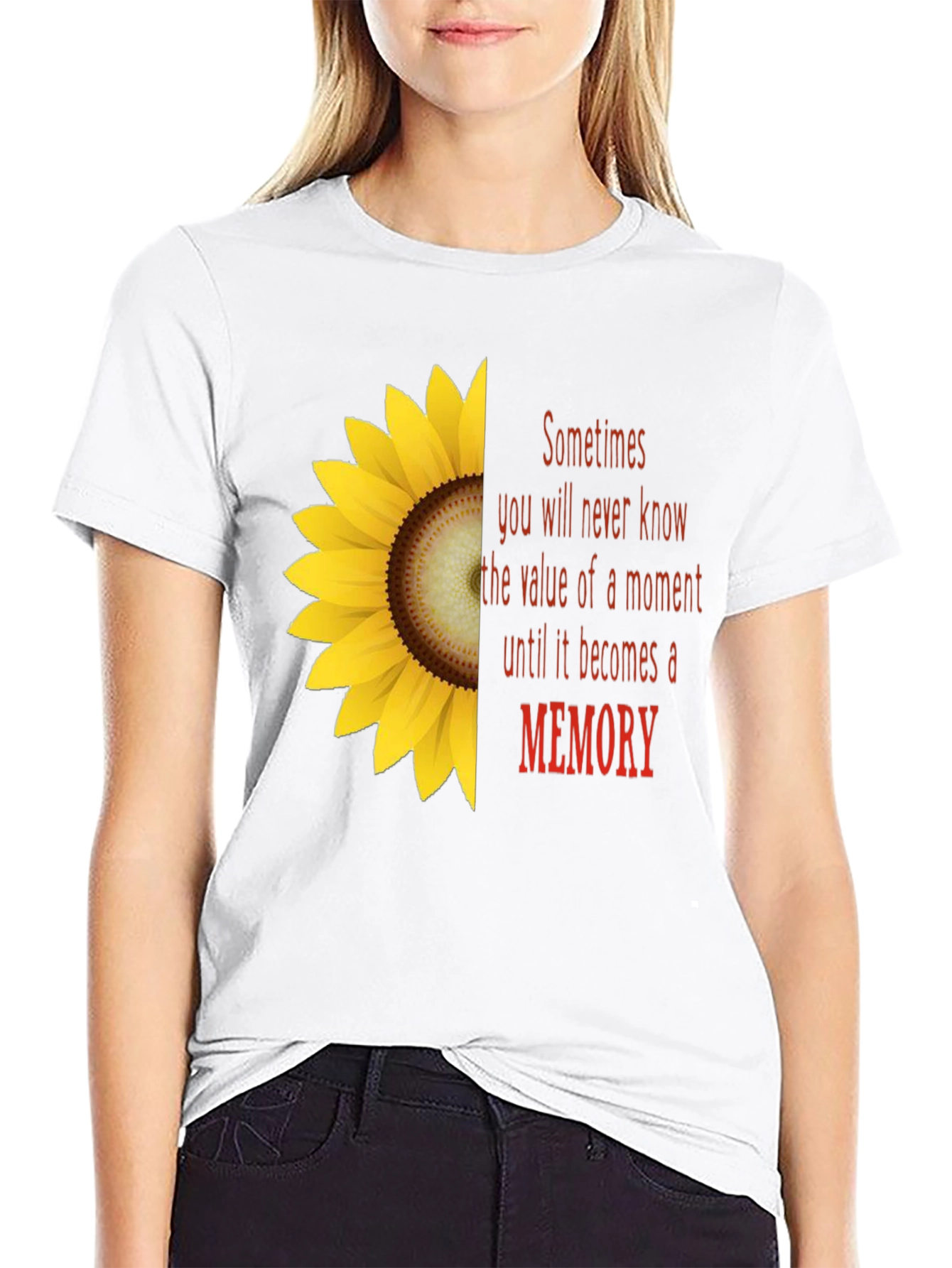 Sunflower Memory T-Shirt - Unisex Soft Cotton Tee