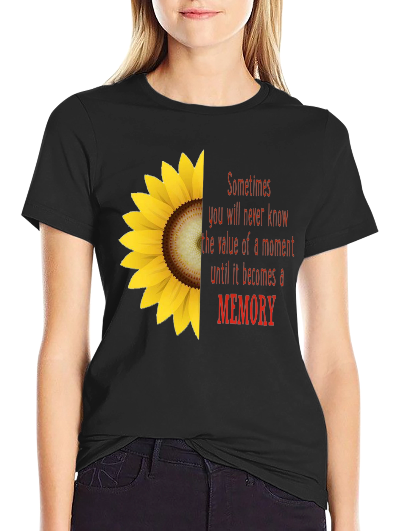 Sunflower Memory T-Shirt - Unisex Soft Cotton Tee