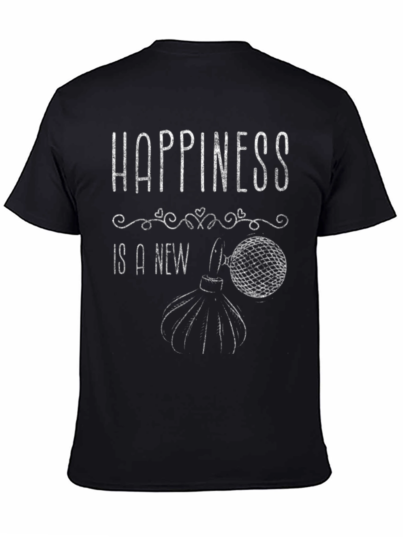 Happiness is a New Perfume Black T-Shirt