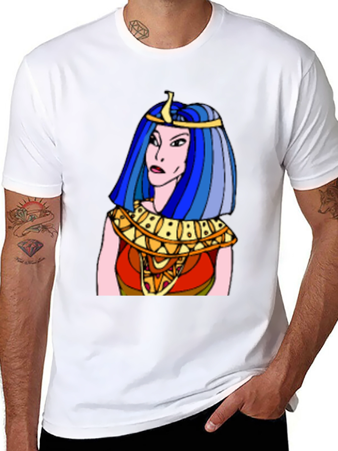 Cleopatra Graphic T-Shirt - Classic Egyptian Style