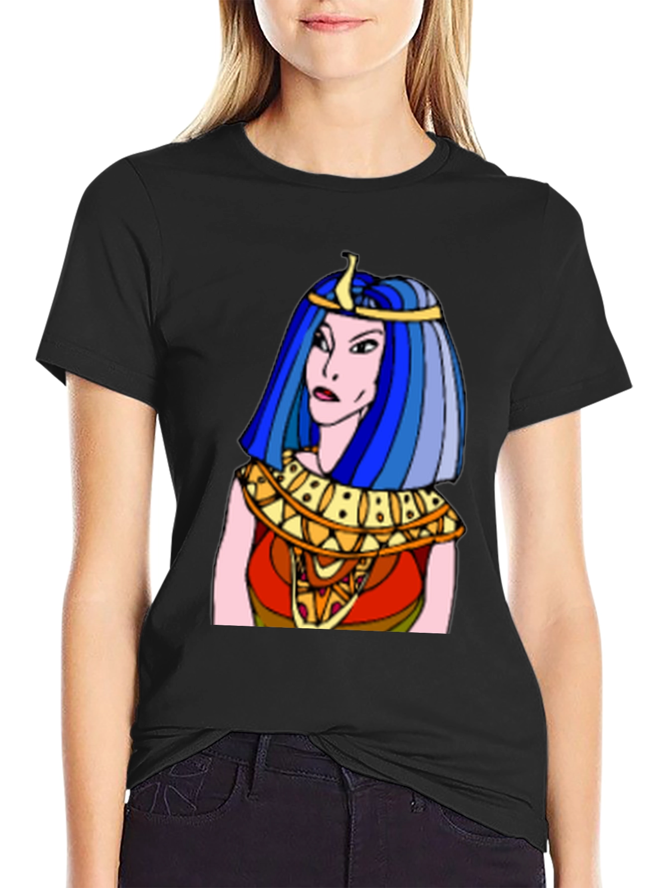 Cleopatra Graphic T-Shirt - Classic Egyptian Style