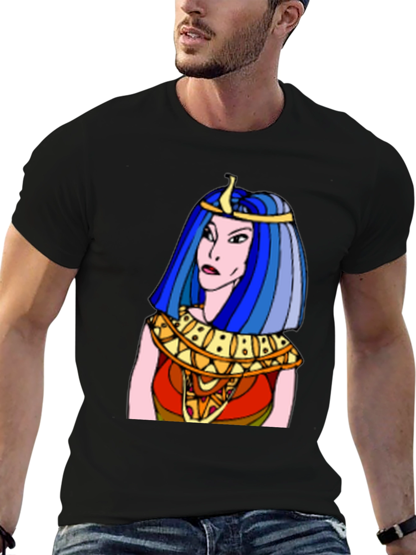 Cleopatra Graphic T-Shirt - Classic Egyptian Style