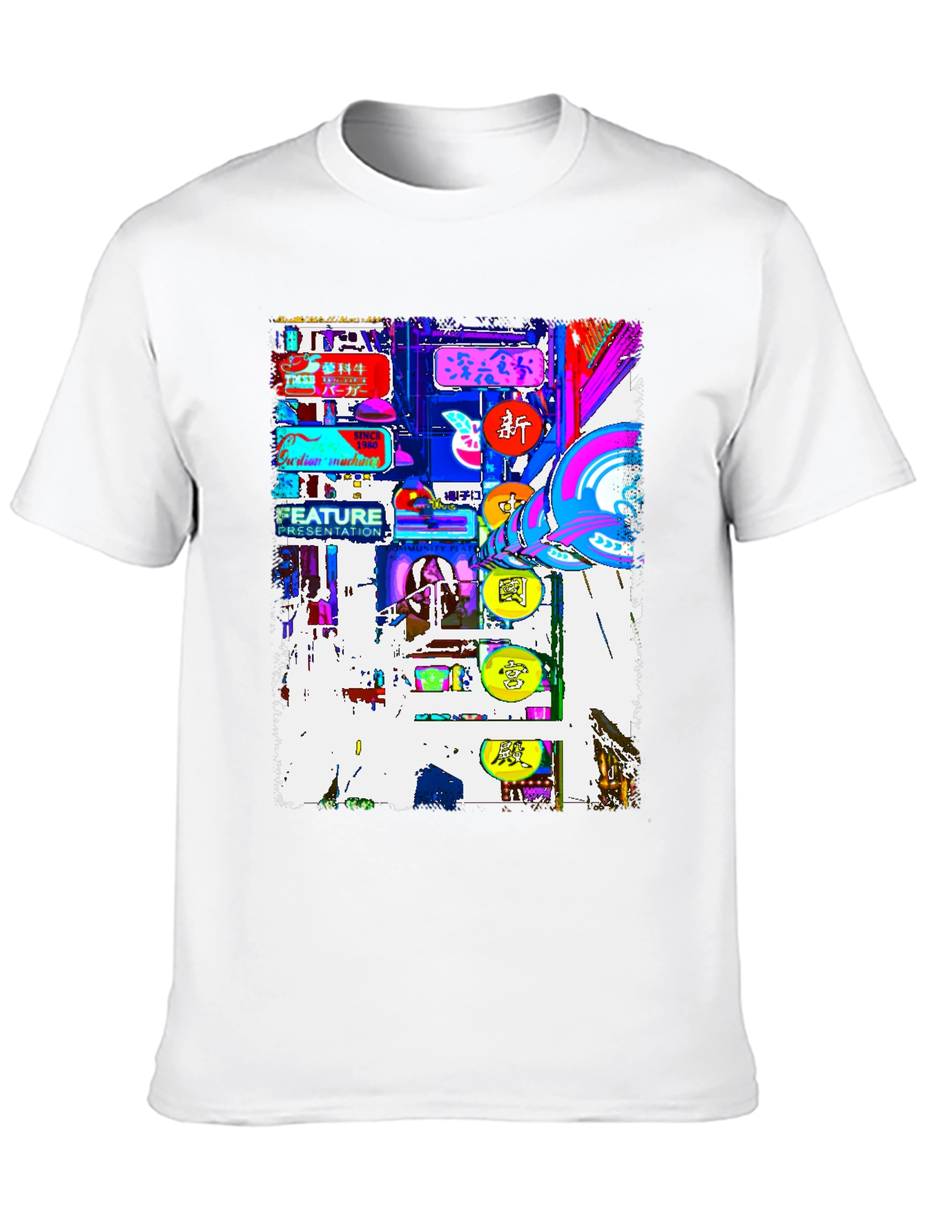 Neon Tokyo Graphic Tee - Streetwear Fashion