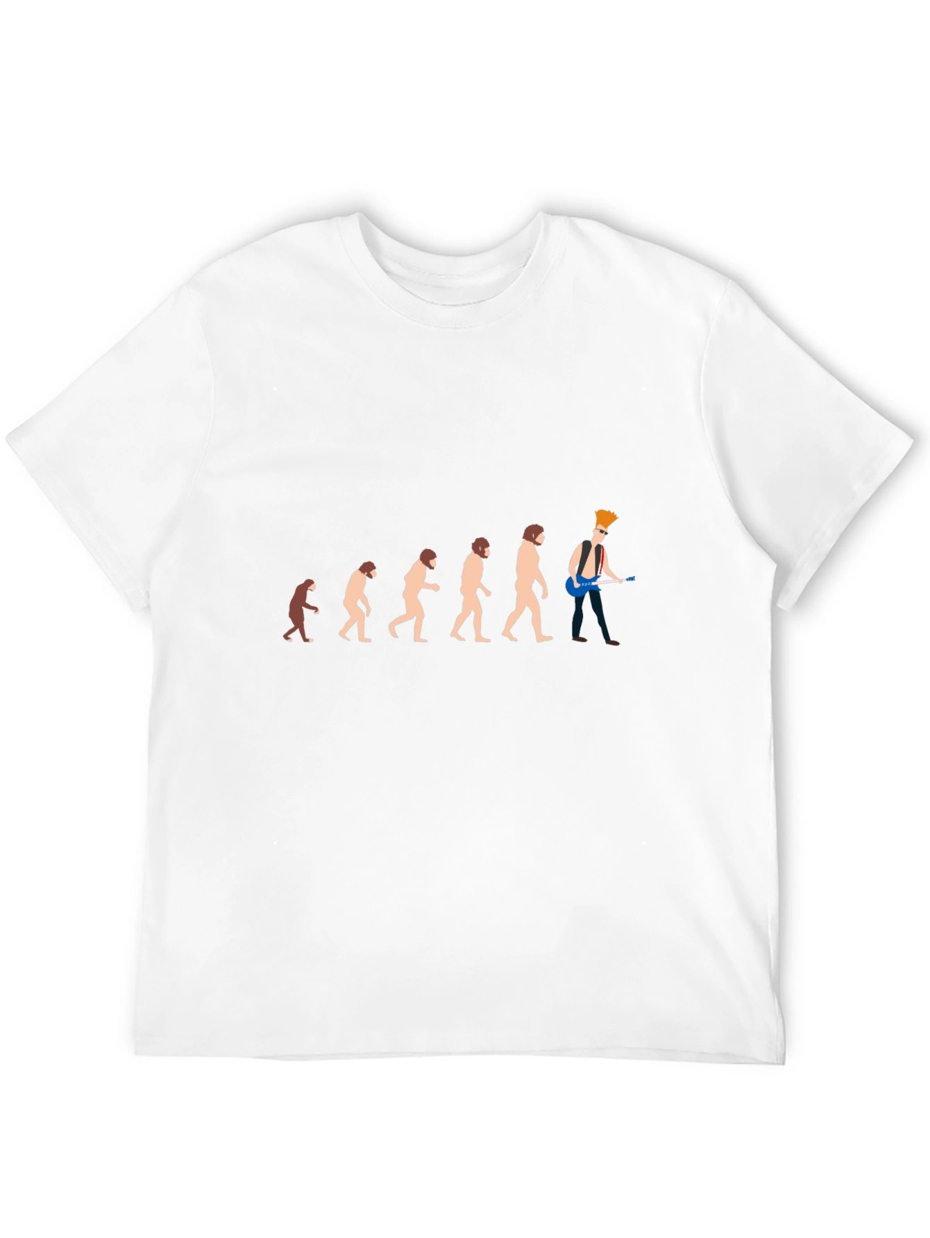 Evolution of Rock T-Shirt - Funny Graphic Tee