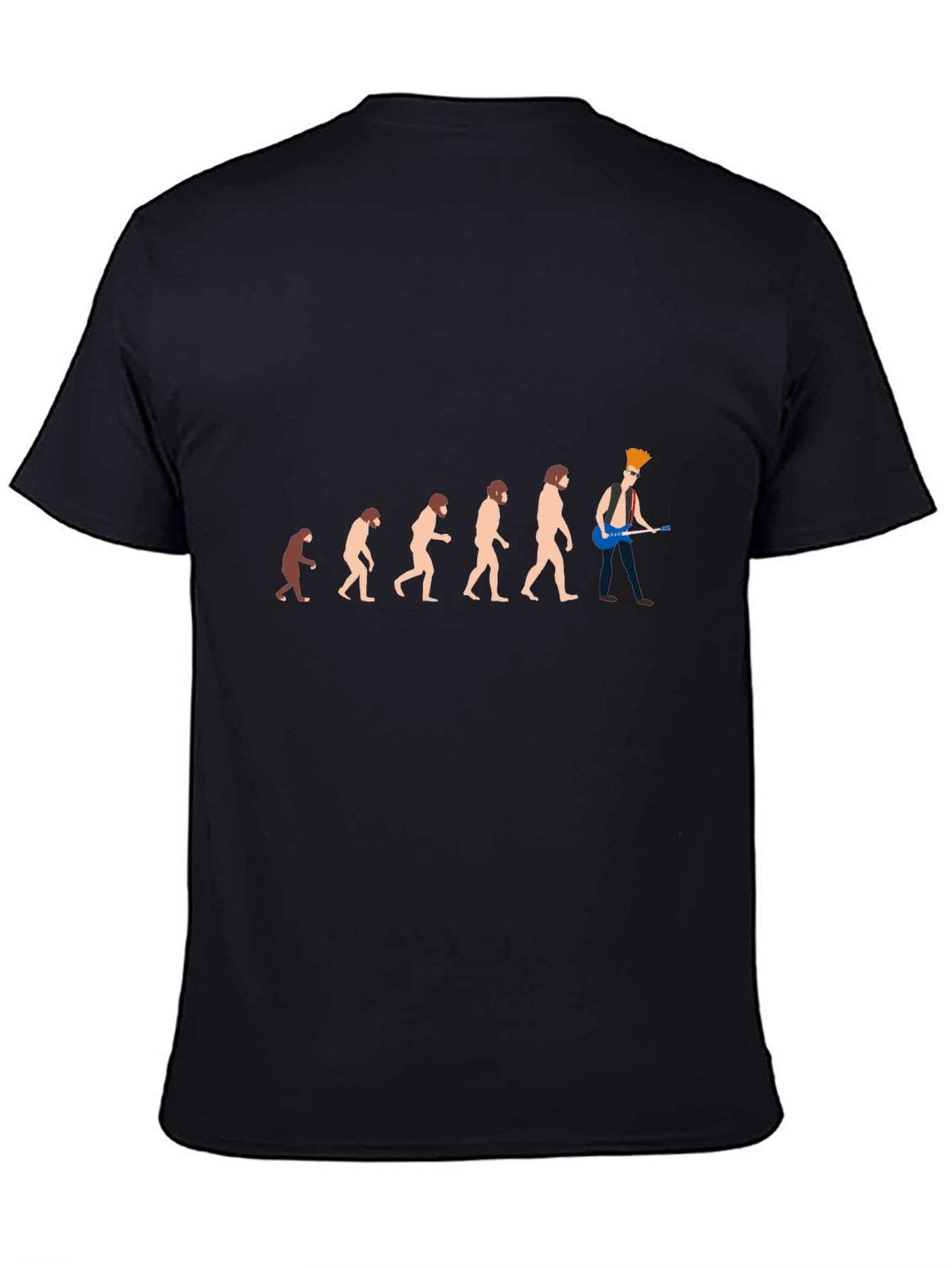 Evolution of Rock T-Shirt - Funny Graphic Tee